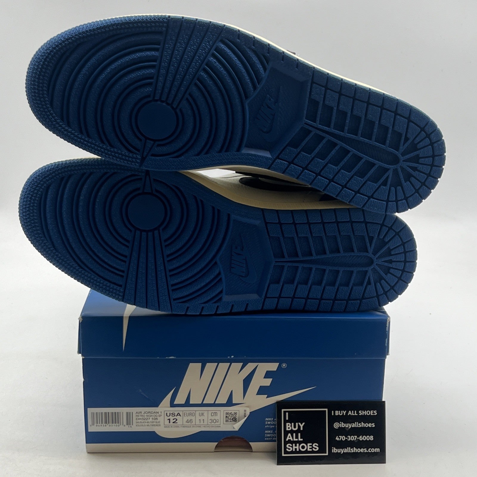 Size 12 - Air Jordan 1 Retro x Fragment Design x Travis Scott High Blue