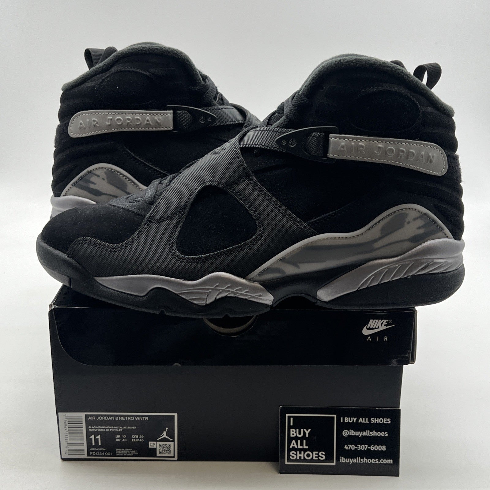 Size 11 - Air Jordan 8 Retro Winterized Gunsmoke (FD1334-001)