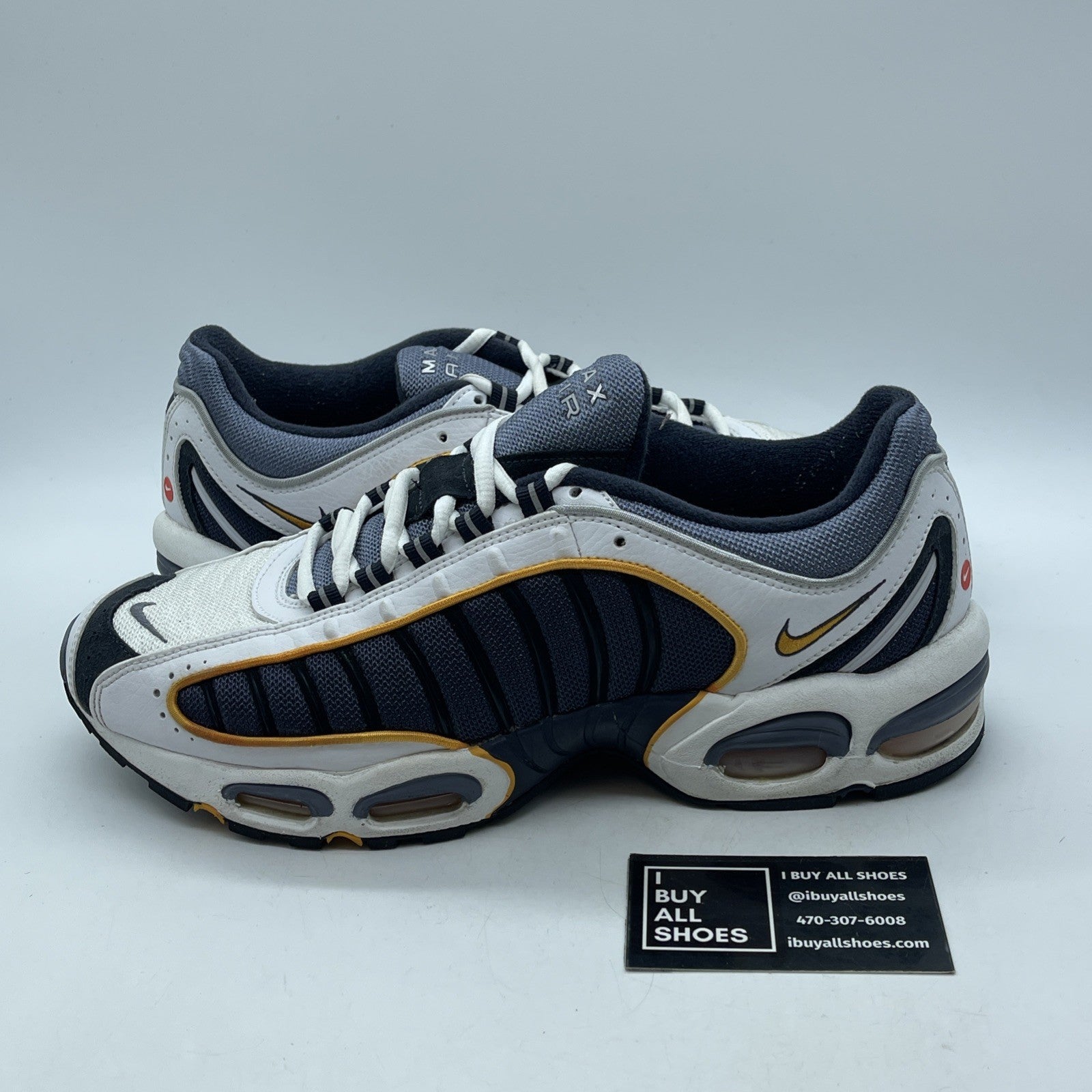 Size 10.5 - Nike Air Max Tailwind 4 Metro Grey Blue White Lather (AQ2567-001)