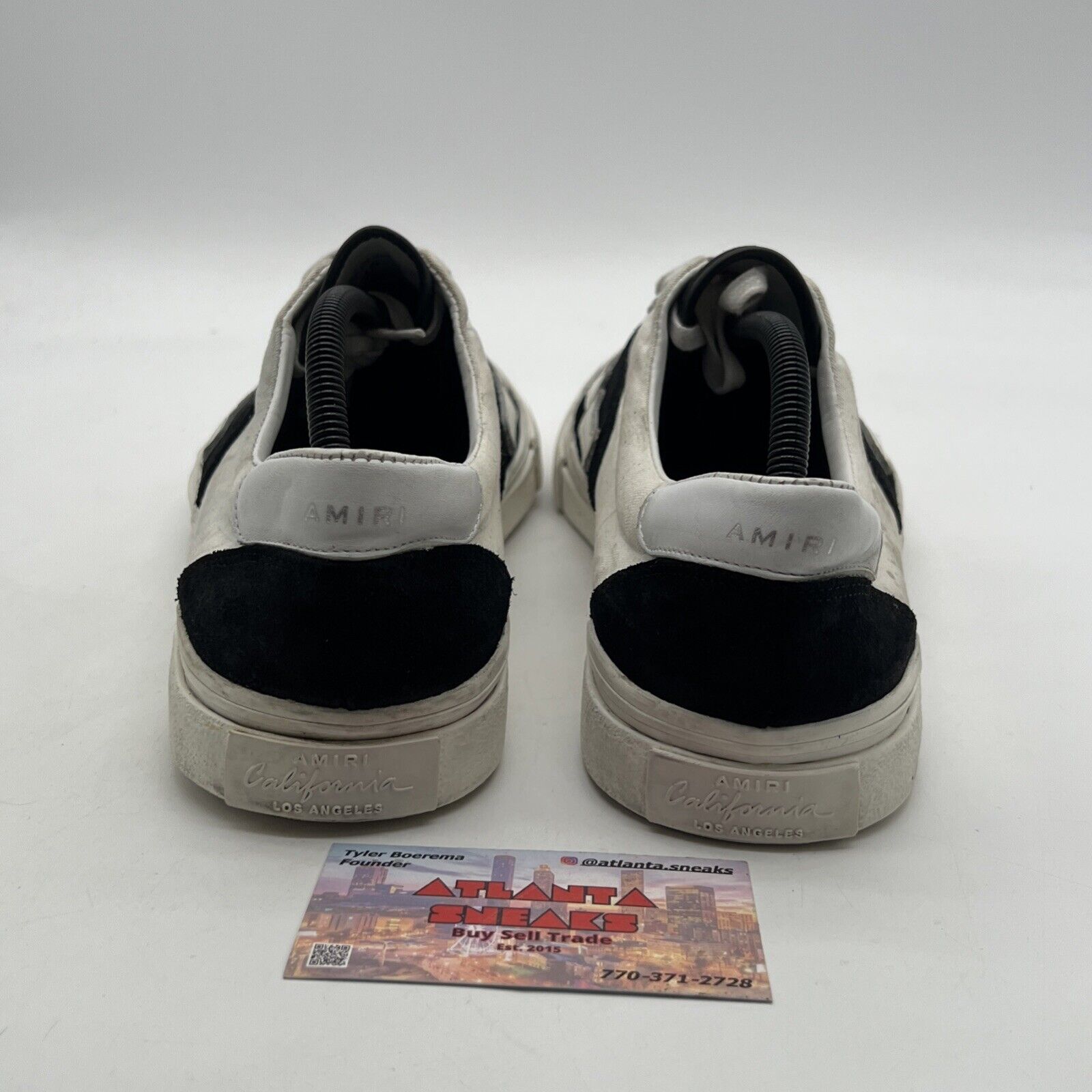 Size 11.5 - Amiri Bone Slip On Shoes Skeleton Black/White