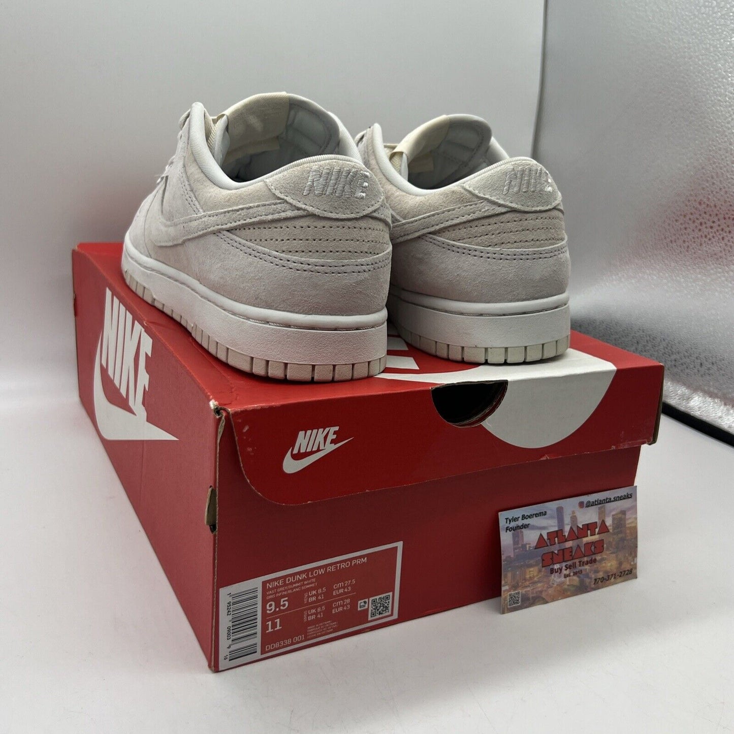 Size 9.5 - Nike Dunk Low Premium Vast Gray Brand New Og All