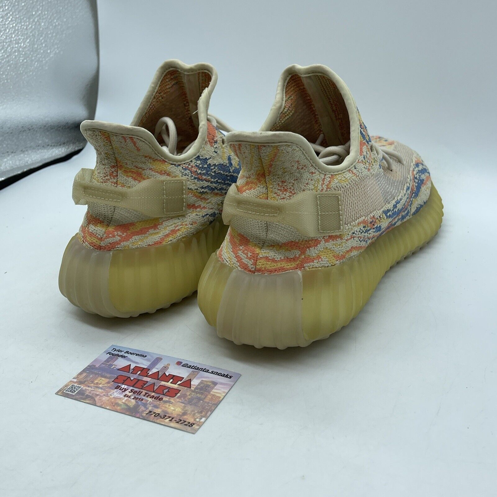 Size 9 - adidas Yeezy Boost 350 V2 Low MX Oat Blue Yellow Orange Suede (GW3773)