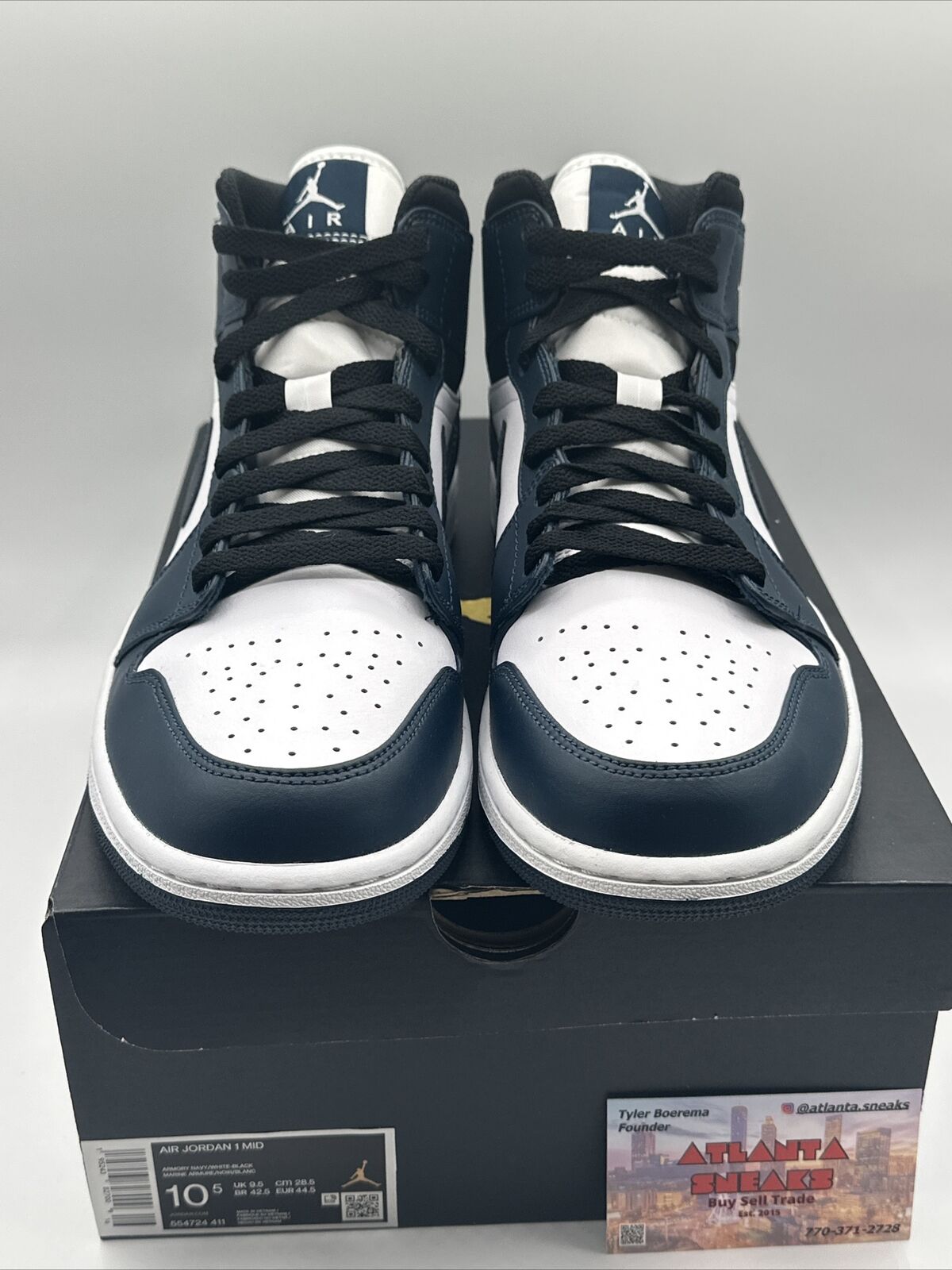 Size 10.5 - Jordan 1 Mid Armory Navy 2021