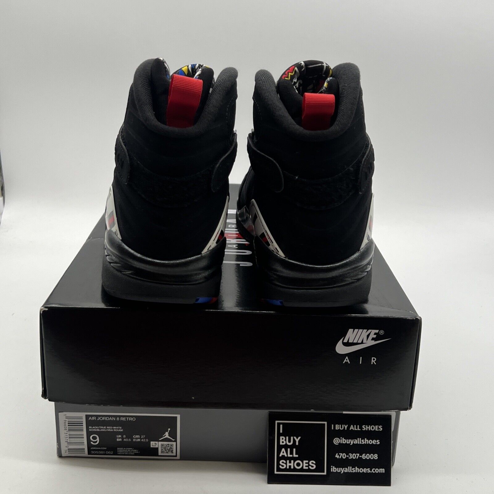 Size 9 - Air Jordan 8 Retro Mid Playoff (305381-062)