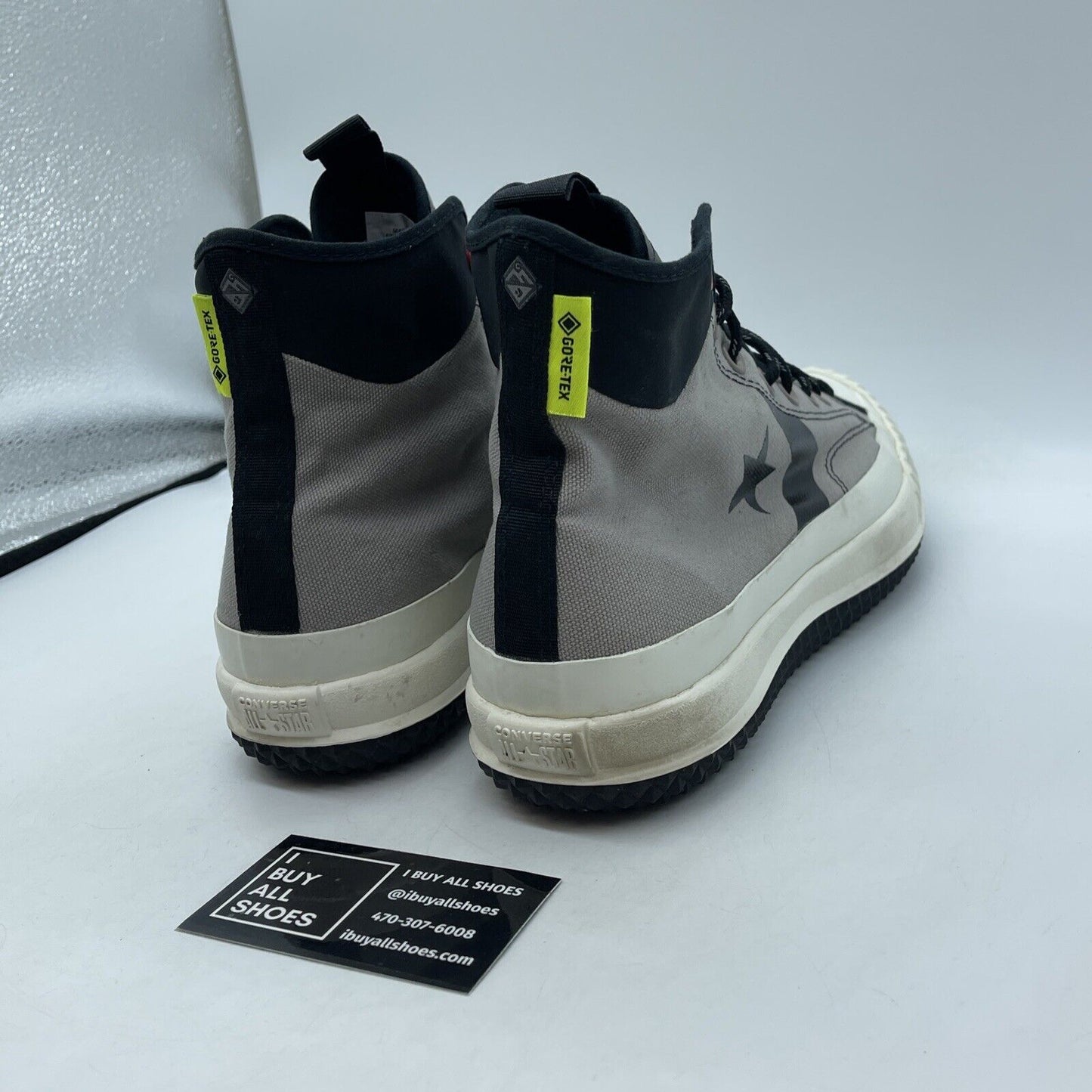 Size 9.5 - Converse Men's Bosey MC GORE-TEX High Grey Black White Suede Leather