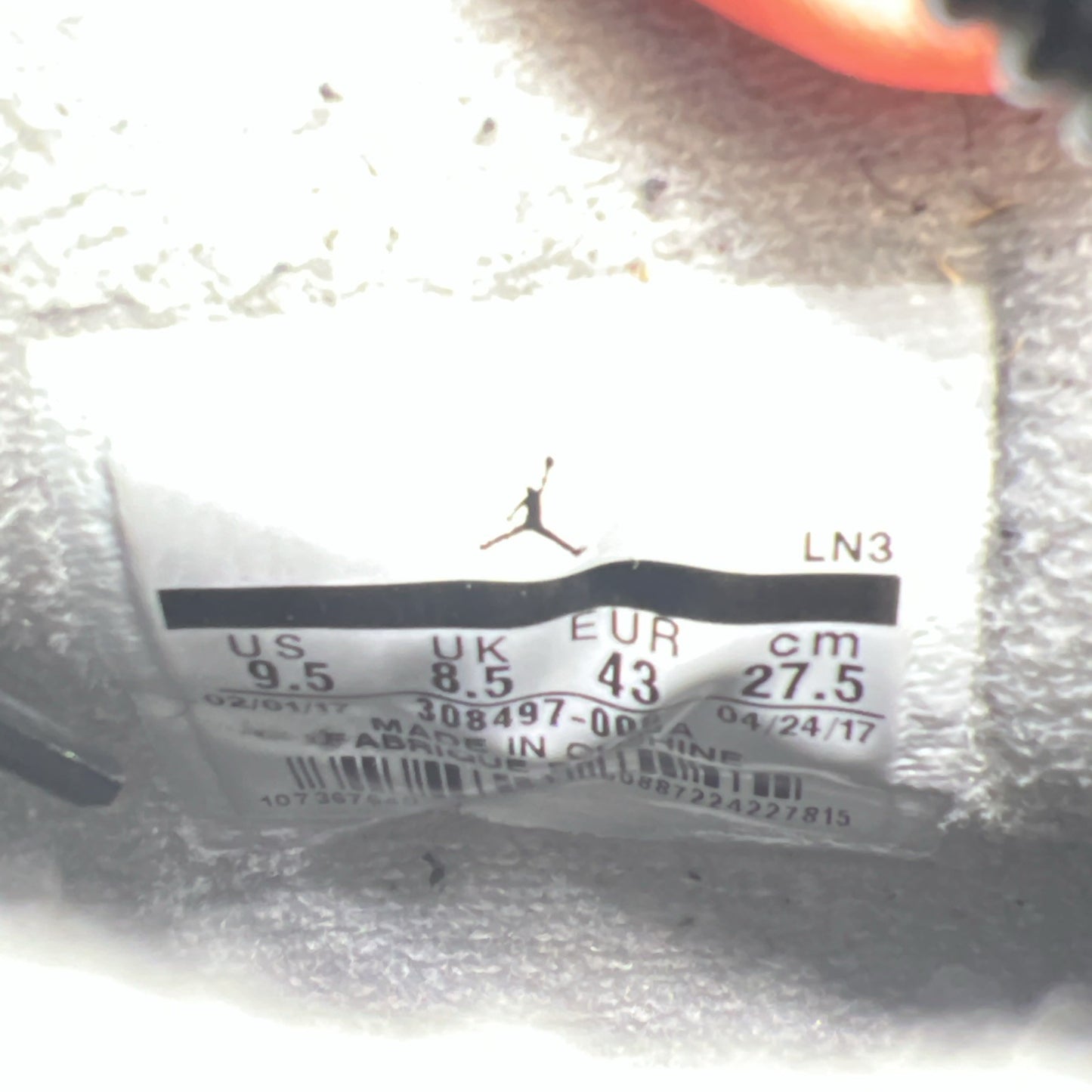 Size 9.5 - Air Jordan 4 Retro Motorsports Alternate (408497-006)