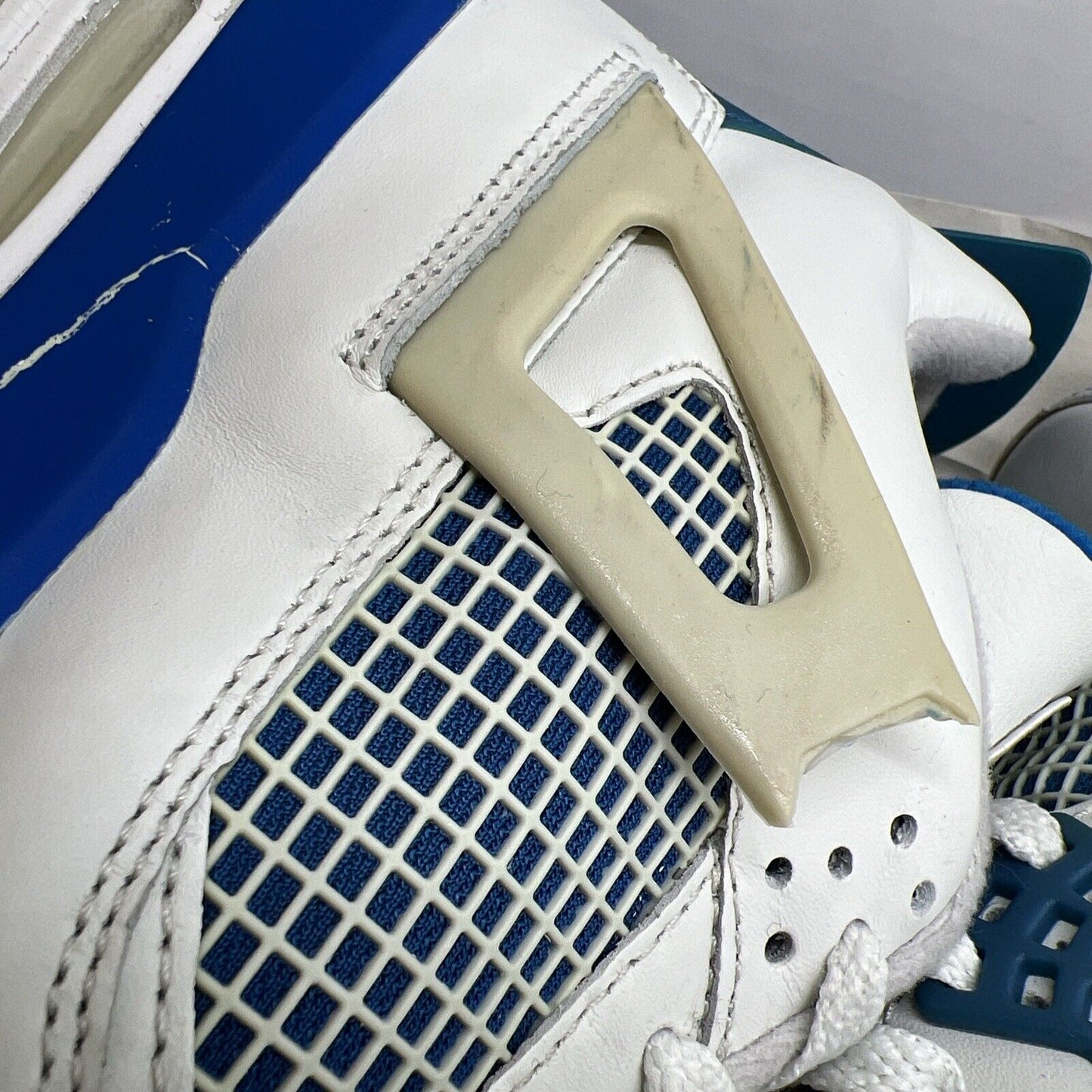 Size 12 - Air Jordan 4 Retro 2006 Military Blue White Leather (308497-141)