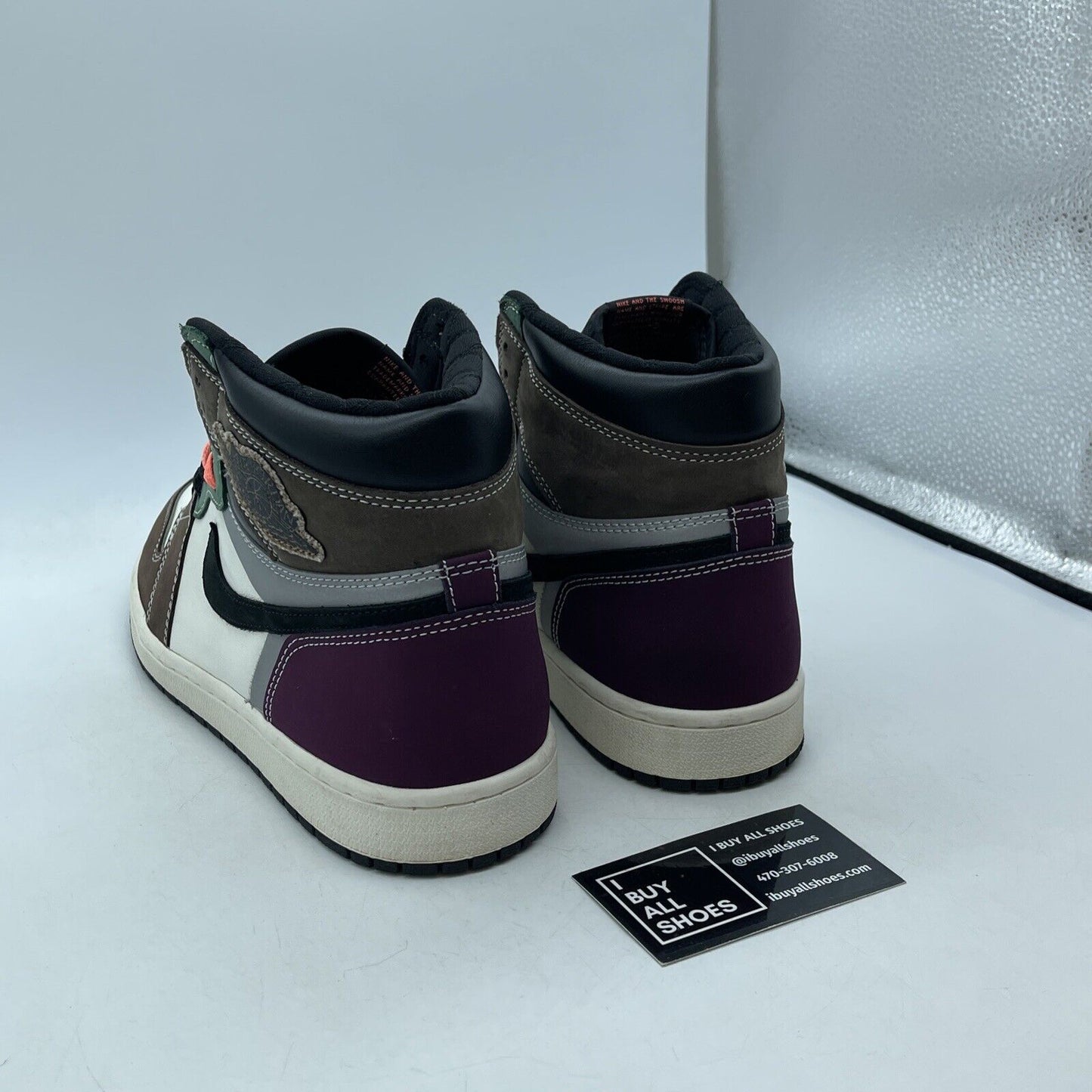 Size 10 - Jordan 1 High OG Crafted Purple White Suede Leather (DH309-001)