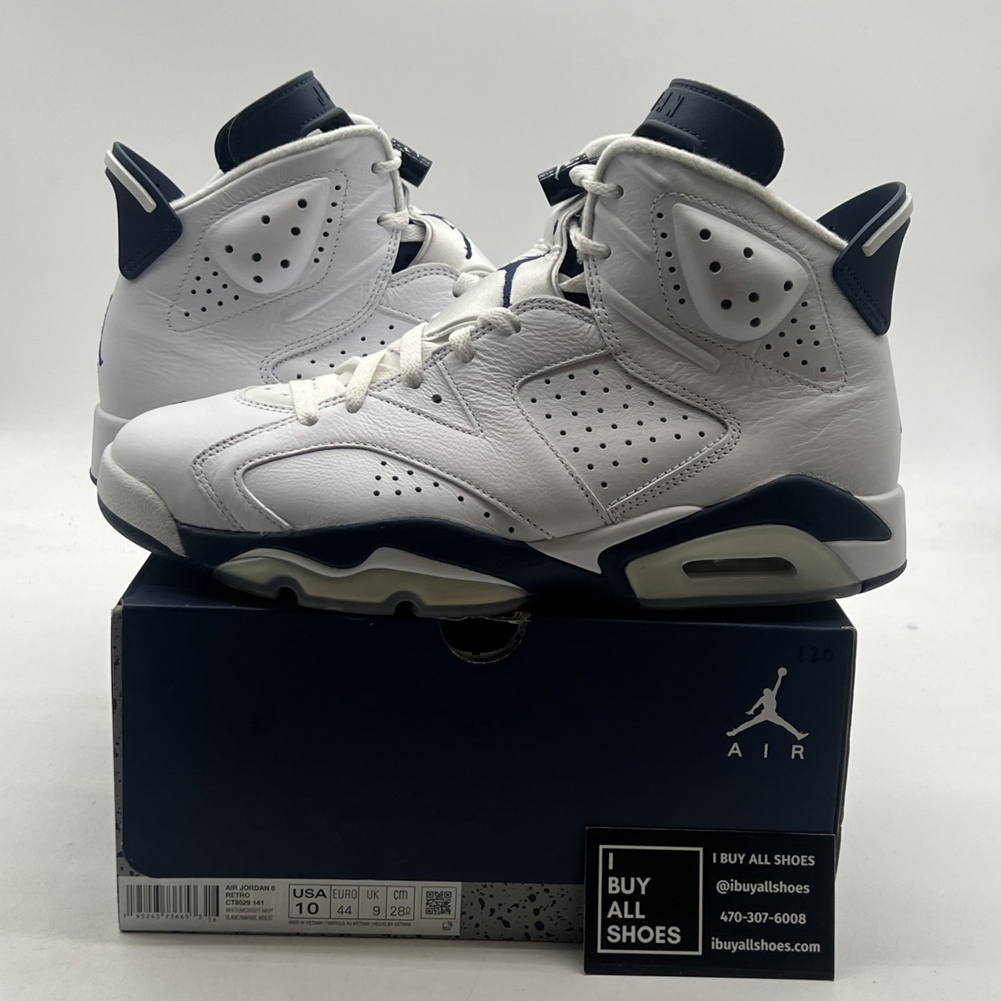 Size 10 - Air Jordan 6 Retro Midnight Navy (CT8529-141)