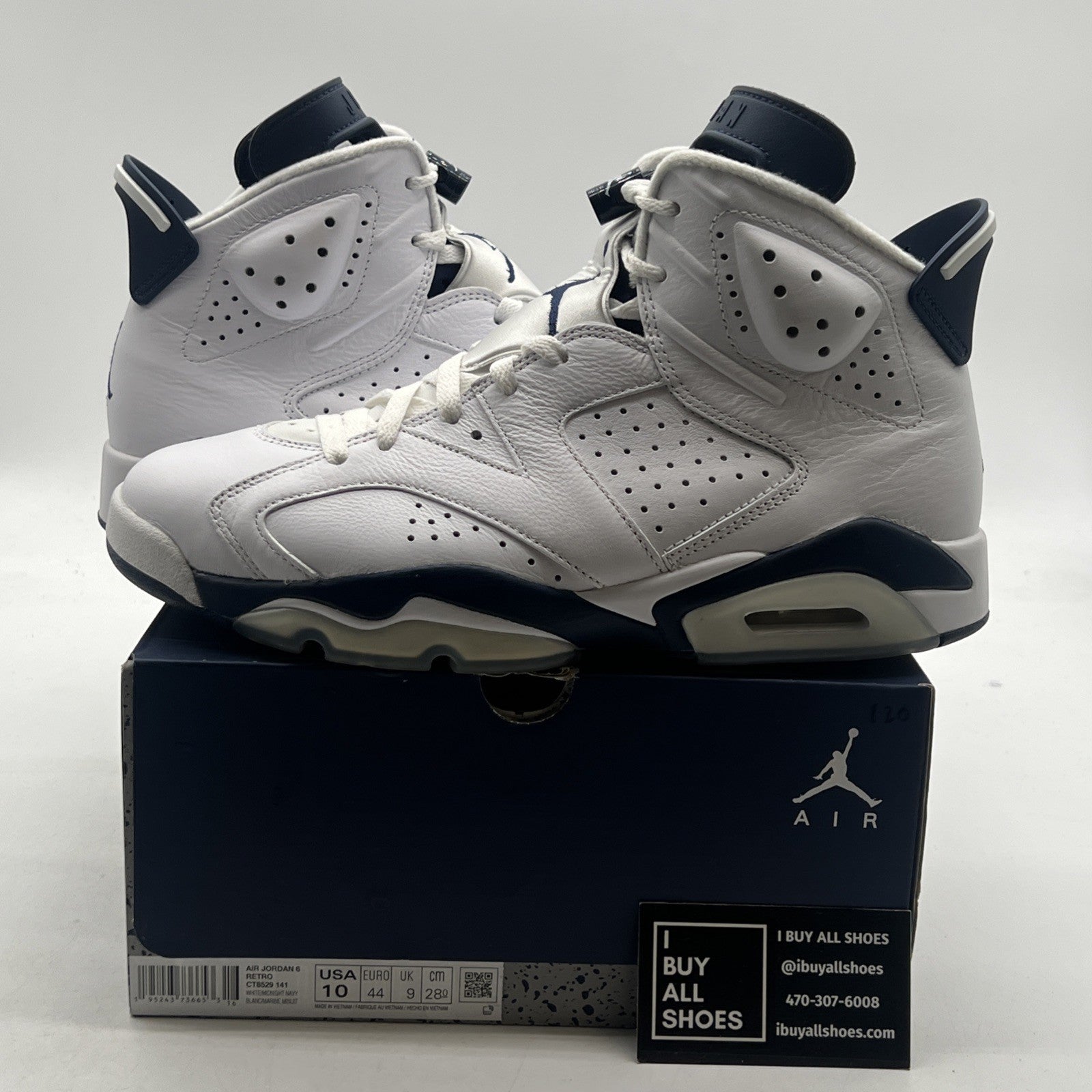 Size 10 - Air Jordan 6 Retro Midnight Navy (CT8529-141)