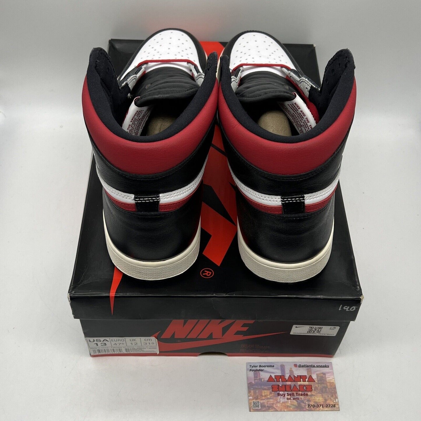 Size 13 - Jordan 1 Retro High OG Gym Red 2019 Black Red White Leather