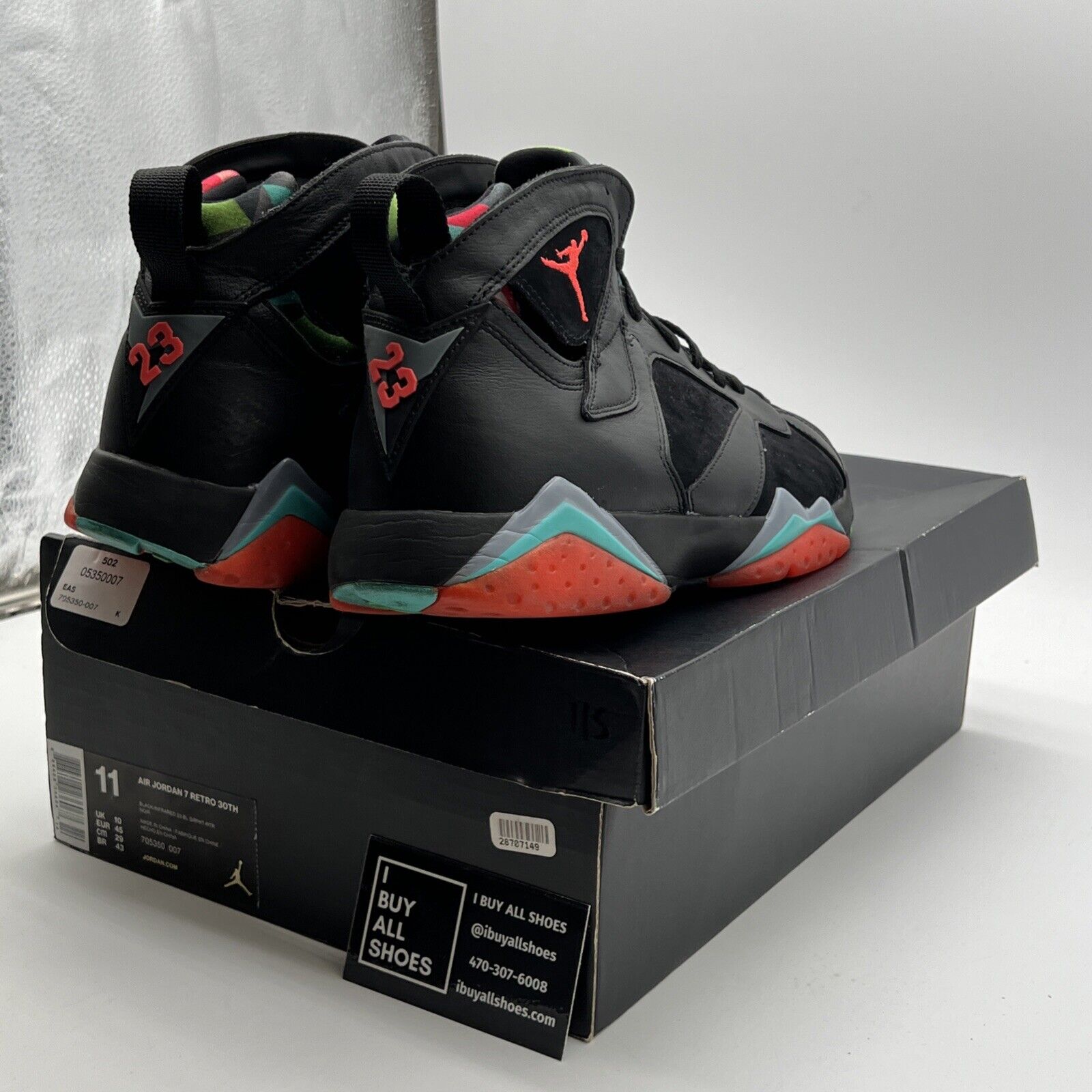 Size 11 - Air Jordan 7 Retro 30th Barcelona Nights (705350-007)