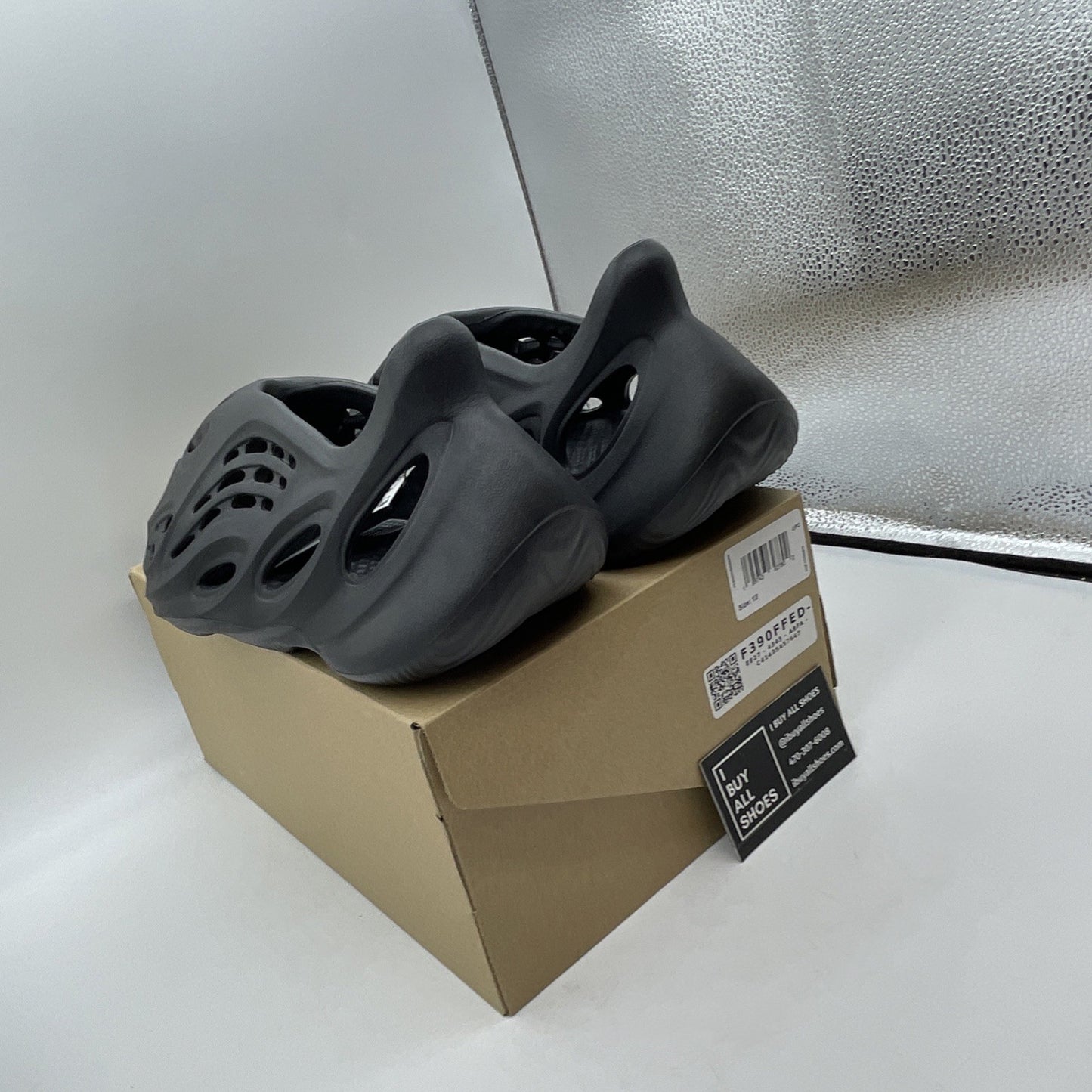 Size 12 - Adidas Yeezy Foam Runner RNR Onyx Black (HP8739)