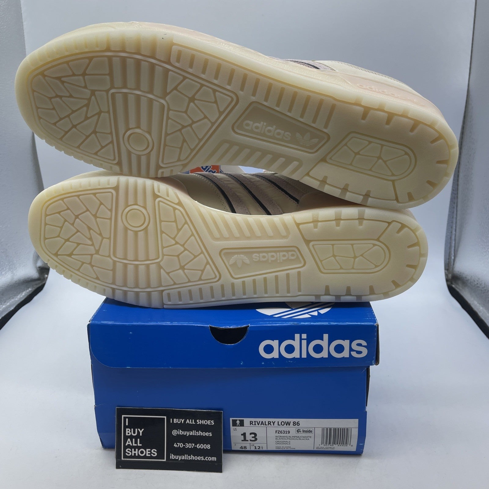 Size 13 - Adidas Rivalry 86 Low Wonder White Almost Pink (FZ6319)