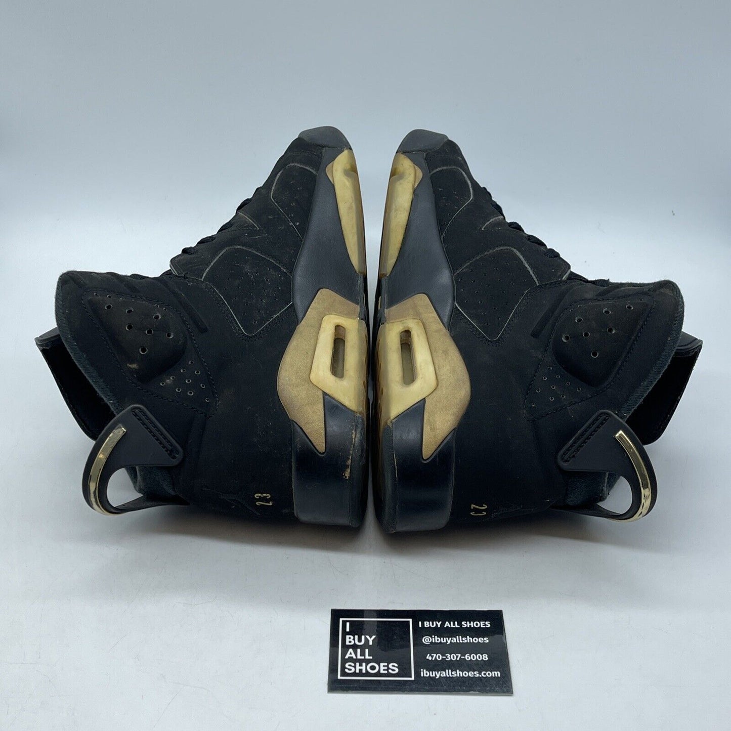 Size 12 - Jordan 6 Retro Defining Moments 2020 Black Gold Suede (CT4954-007)