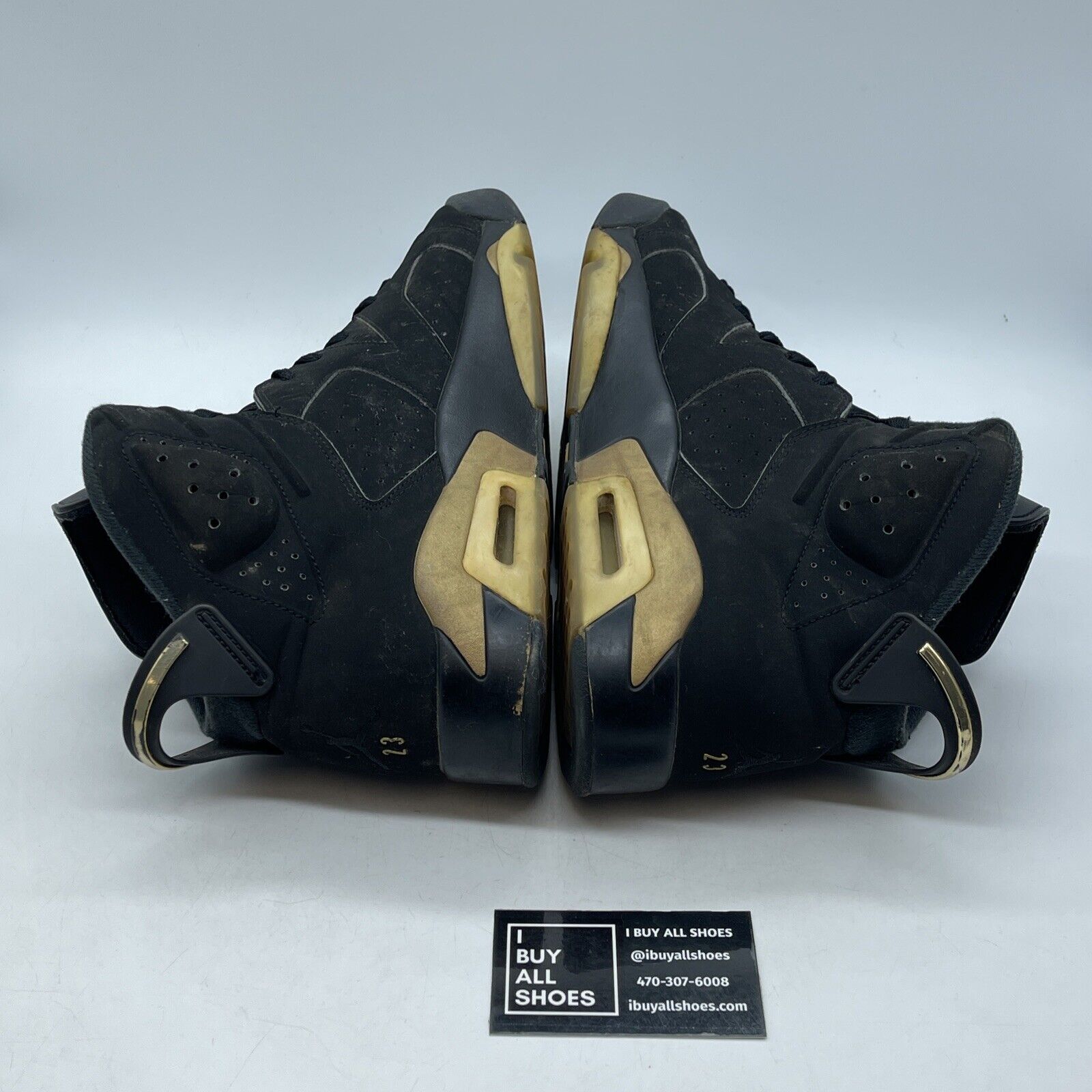 Size 12 - Jordan 6 Retro Defining Moments 2020 Black Gold Suede (CT4954-007)