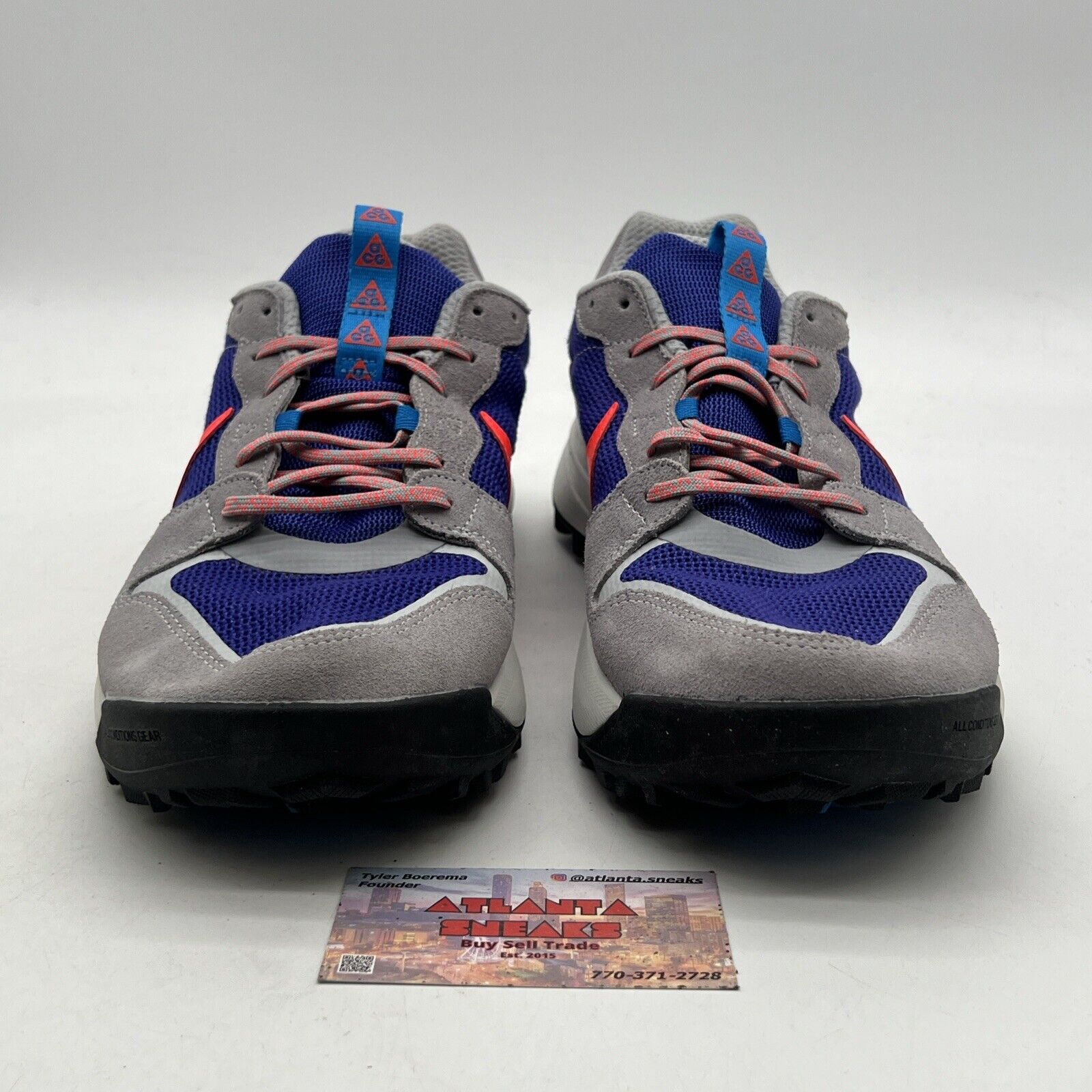 Size 11.5 - Nike ACG Lowcate Wolf Grey Bright Crimson (DM8090-001)