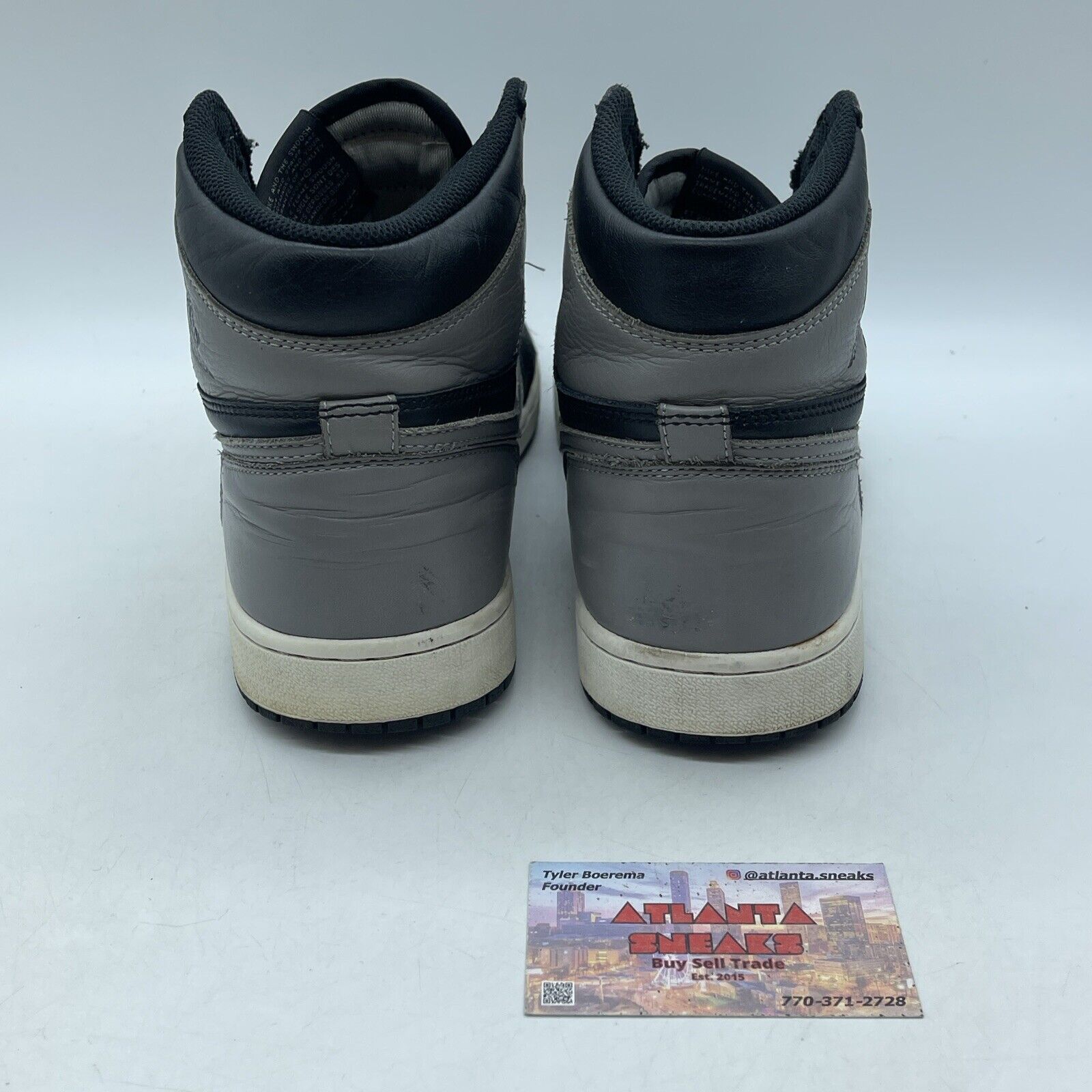 Size 11 - Jordan 1 Retro OG High Shadow Grey Black White Leather (555088-013)