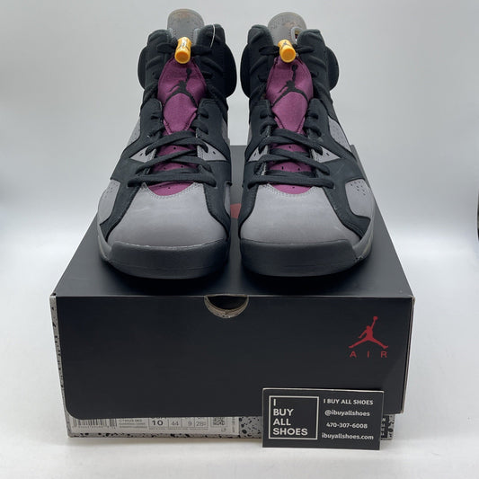 Size 10 - Jordan 6 Bordeaux Black Grey Purple Suede (CT8529-063)
