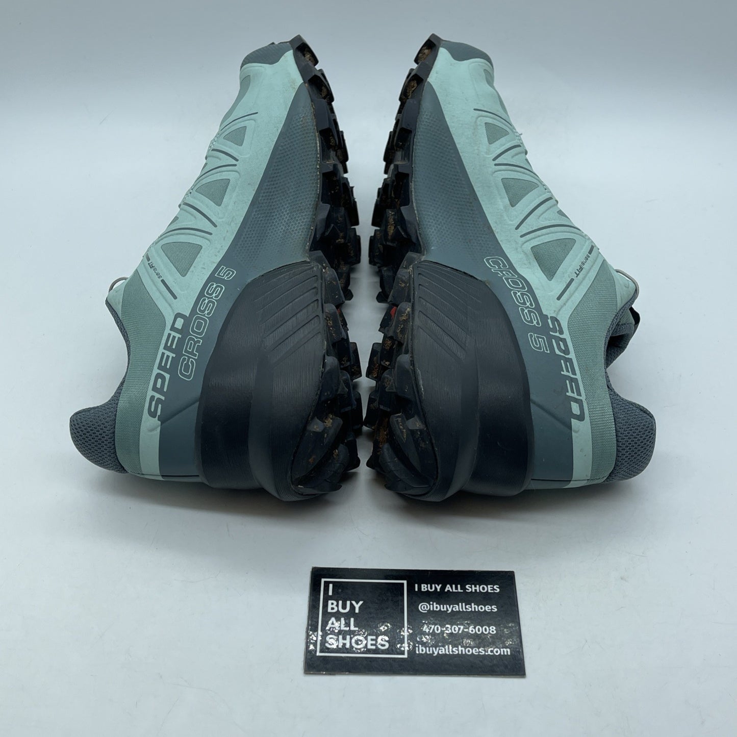 Size 10 - Women's Salomon Speedcross 5 Trail Running Hiking Shoes Teal Blue
