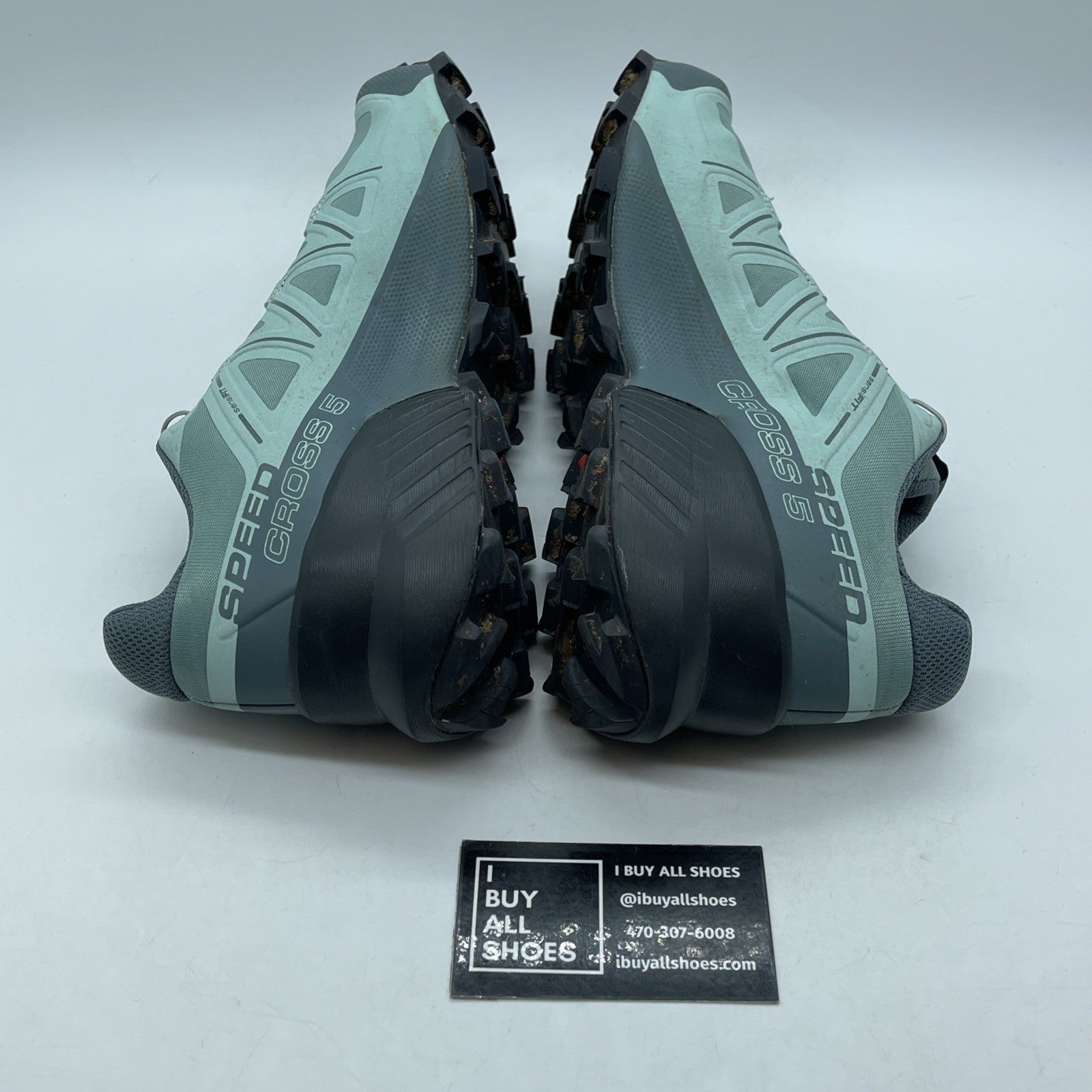 Size 10 - Women's Salomon Speedcross 5 Trail Running Hiking Shoes Teal Blue