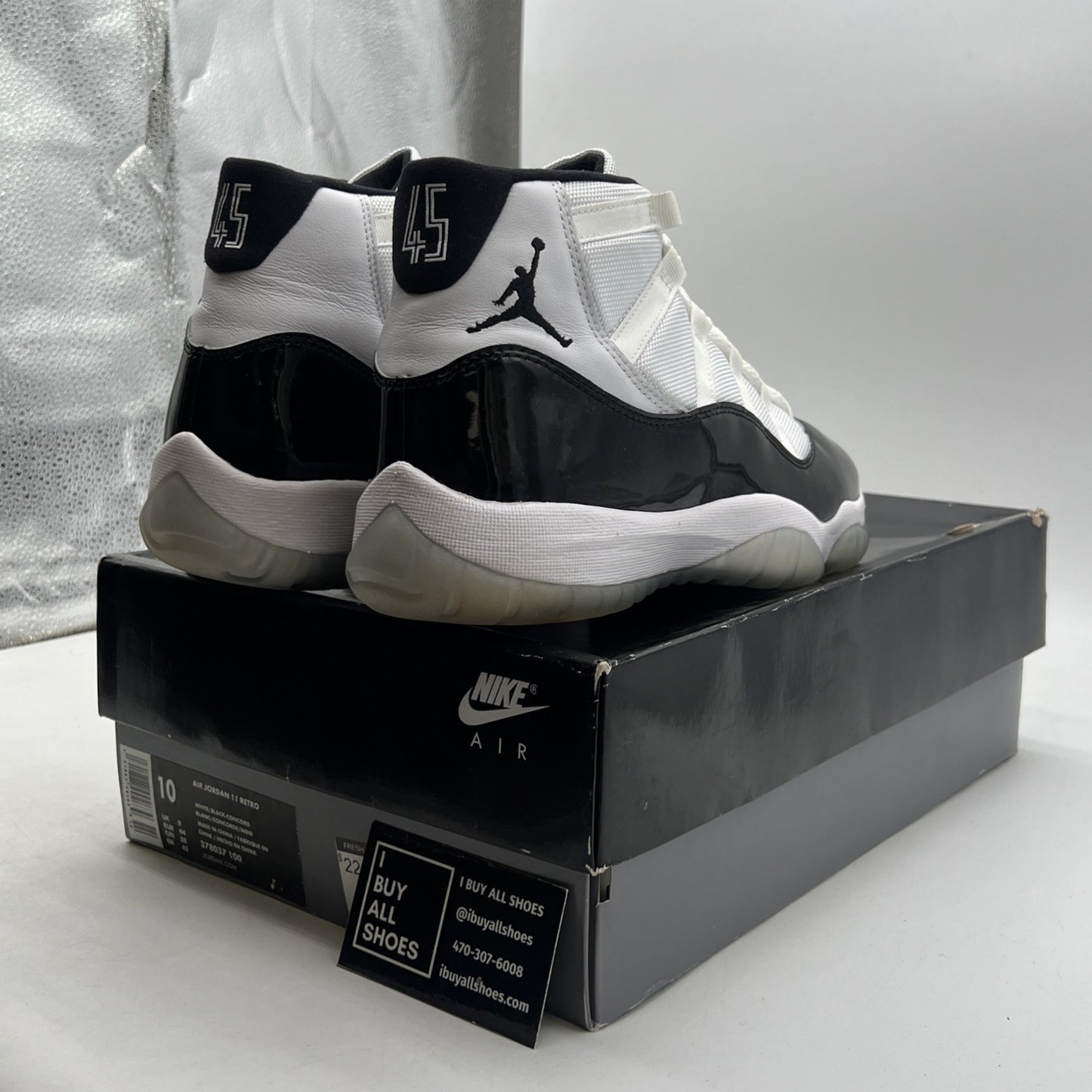 Size 10 - Air Jordan 11 Retro High Concord (378037-100)