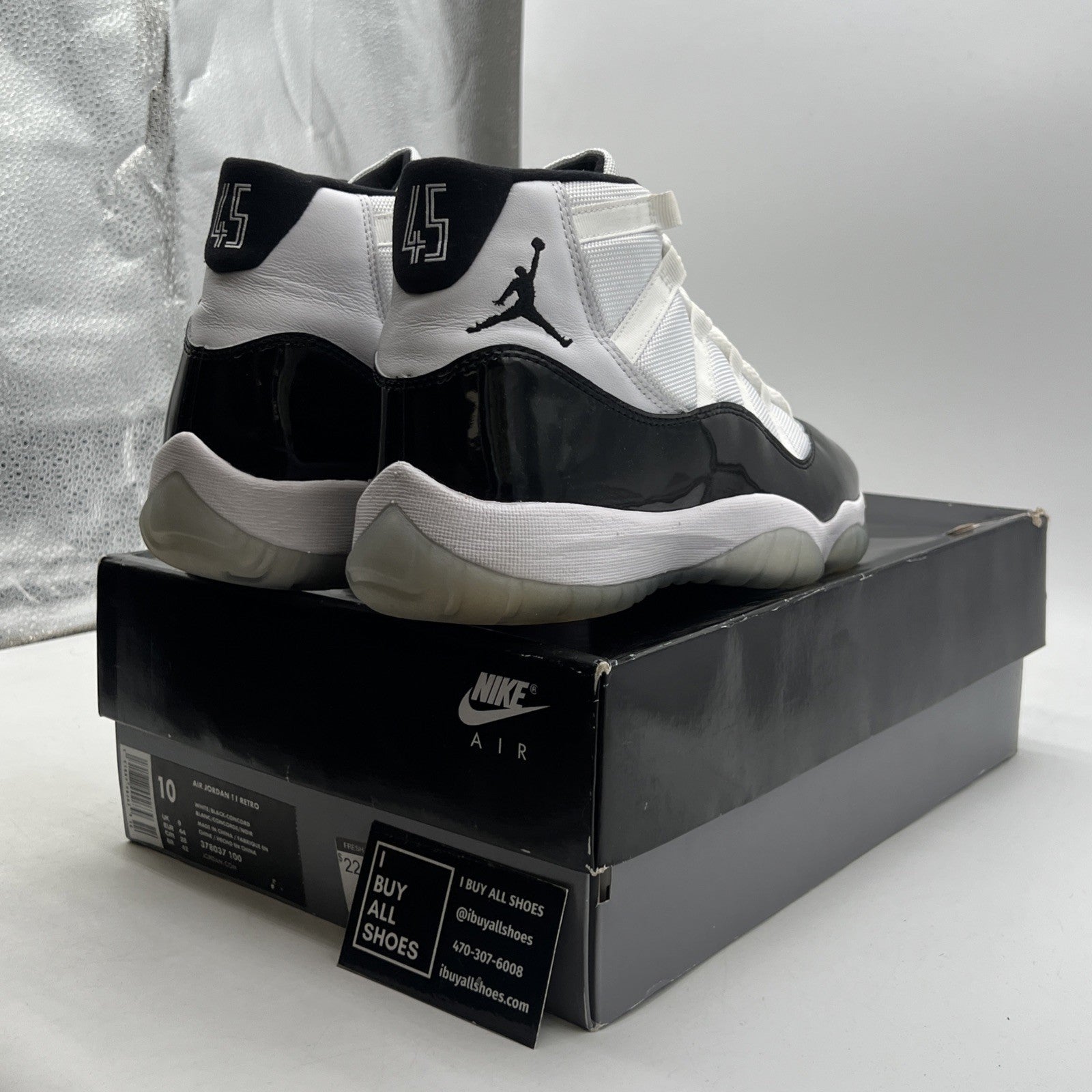 Size 10 - Air Jordan 11 Retro High Concord (378037-100)