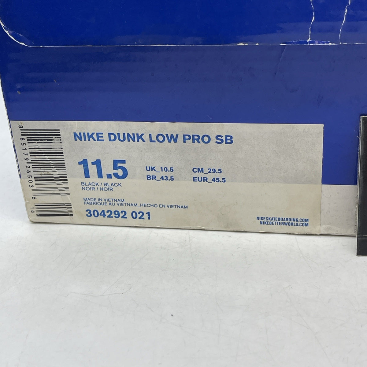 Size 11.5 - Nike Dunk Pro SB Low Space Jam (304292-021)