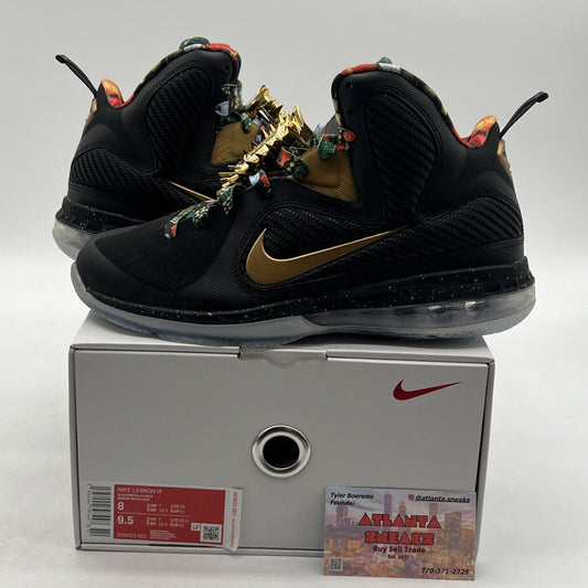 Size 8 - Nike LeBron 9 2022 Watch The Throne Black Gold (DO9353-001)