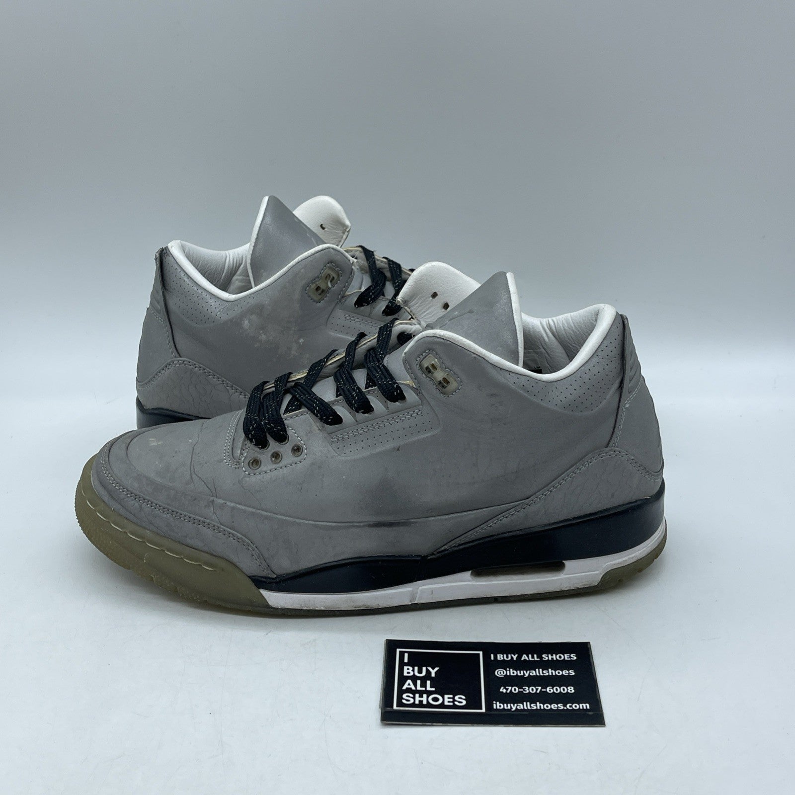 Size 8.5 - Air Jordan 3 5Lab3 Reflective Silver (631603-003)