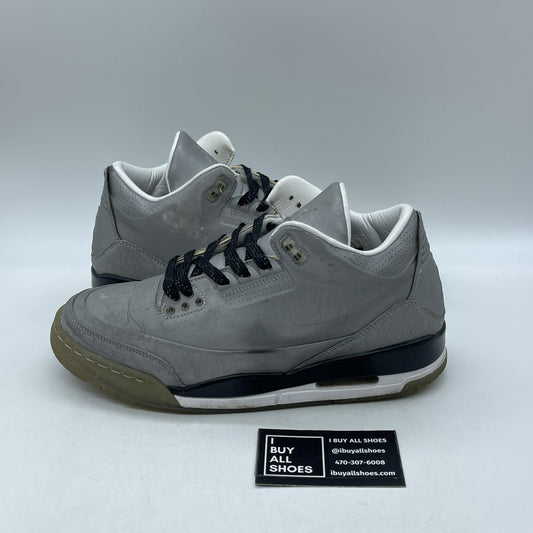 Size 8.5 - Air Jordan 3 5Lab3 Reflective Silver (631603-003)