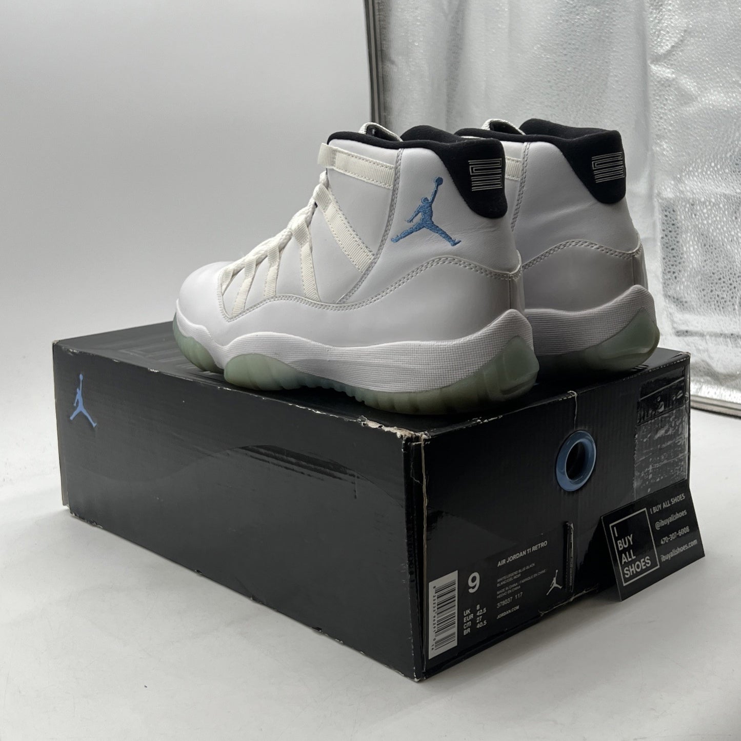 Size 9 - Air Jordan 11 Retro High Legend Blue (378037-117)