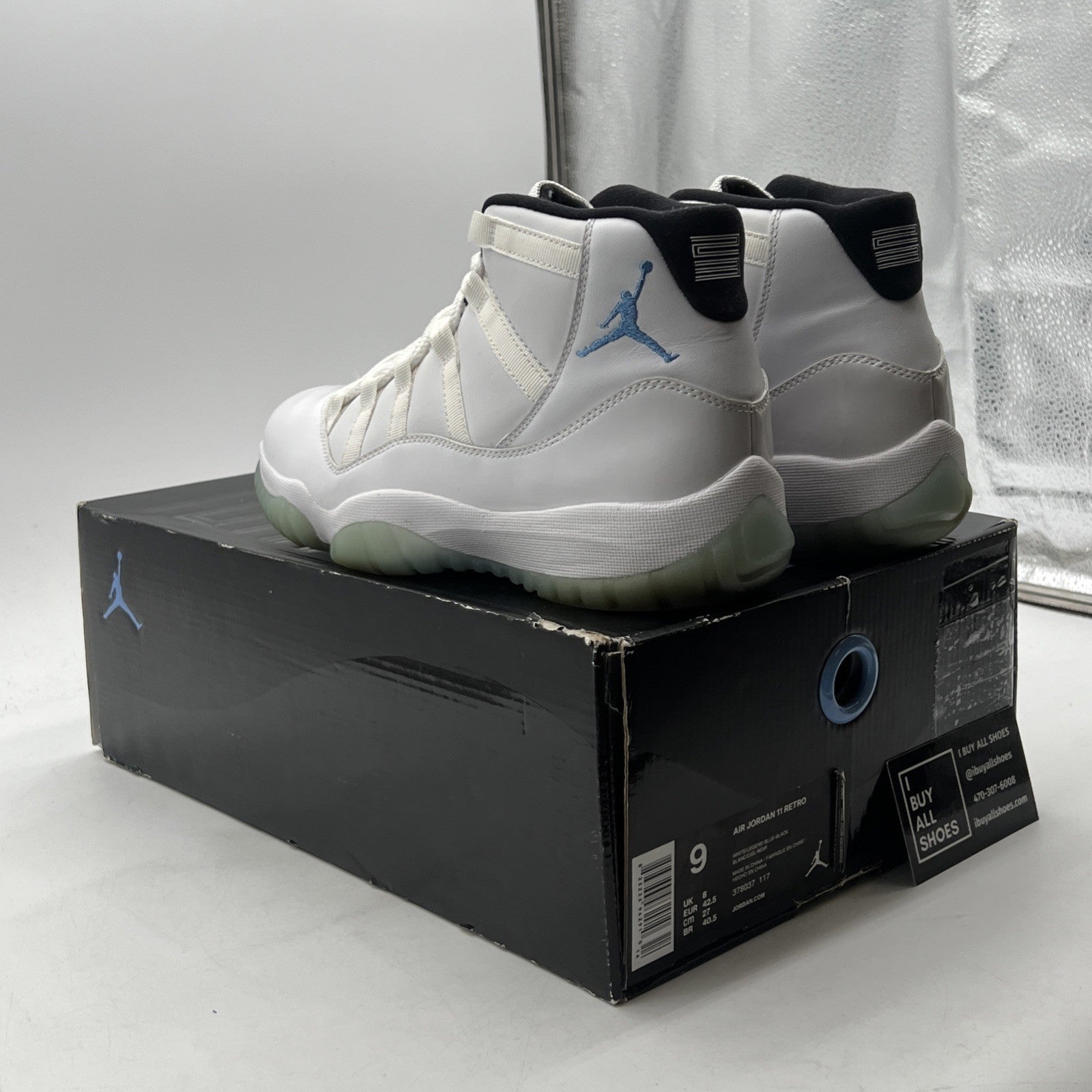 Size 9 - Air Jordan 11 Retro High Legend Blue (378037-117)