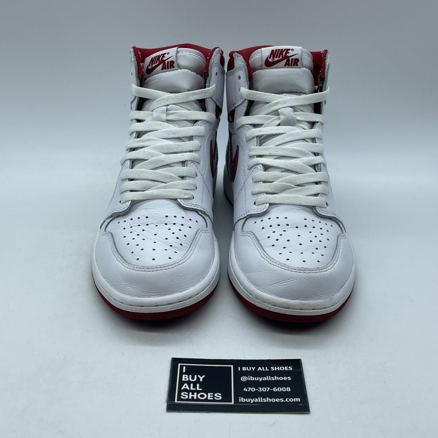 Size 9.5 - Air Jordan 1 Retro OG High Metallic Red White Leather (555088-103)