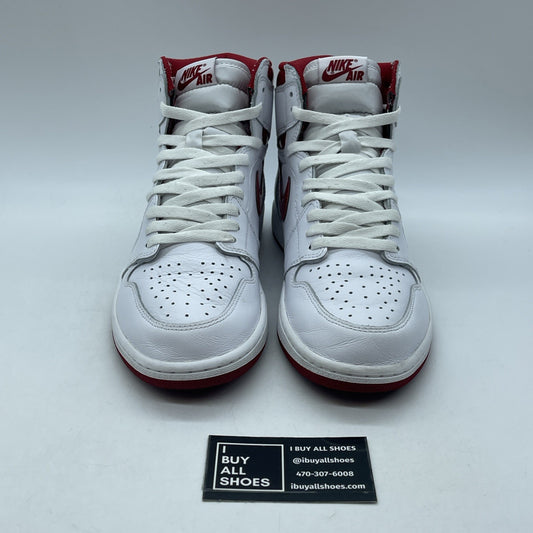 Size 9.5 - Air Jordan 1 Retro OG High Metallic Red White Leather (555088-103)
