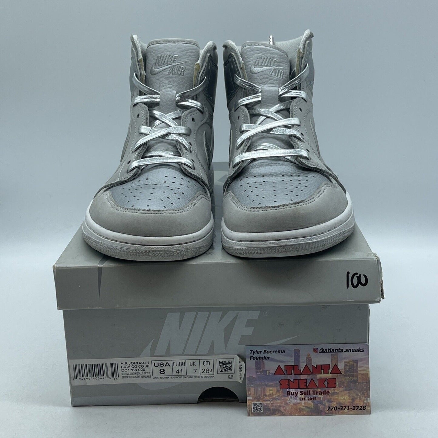 Size 8 - Air Jordan 1 Retro OG CO.JP High Tokyo Silver White (DC1788-029)