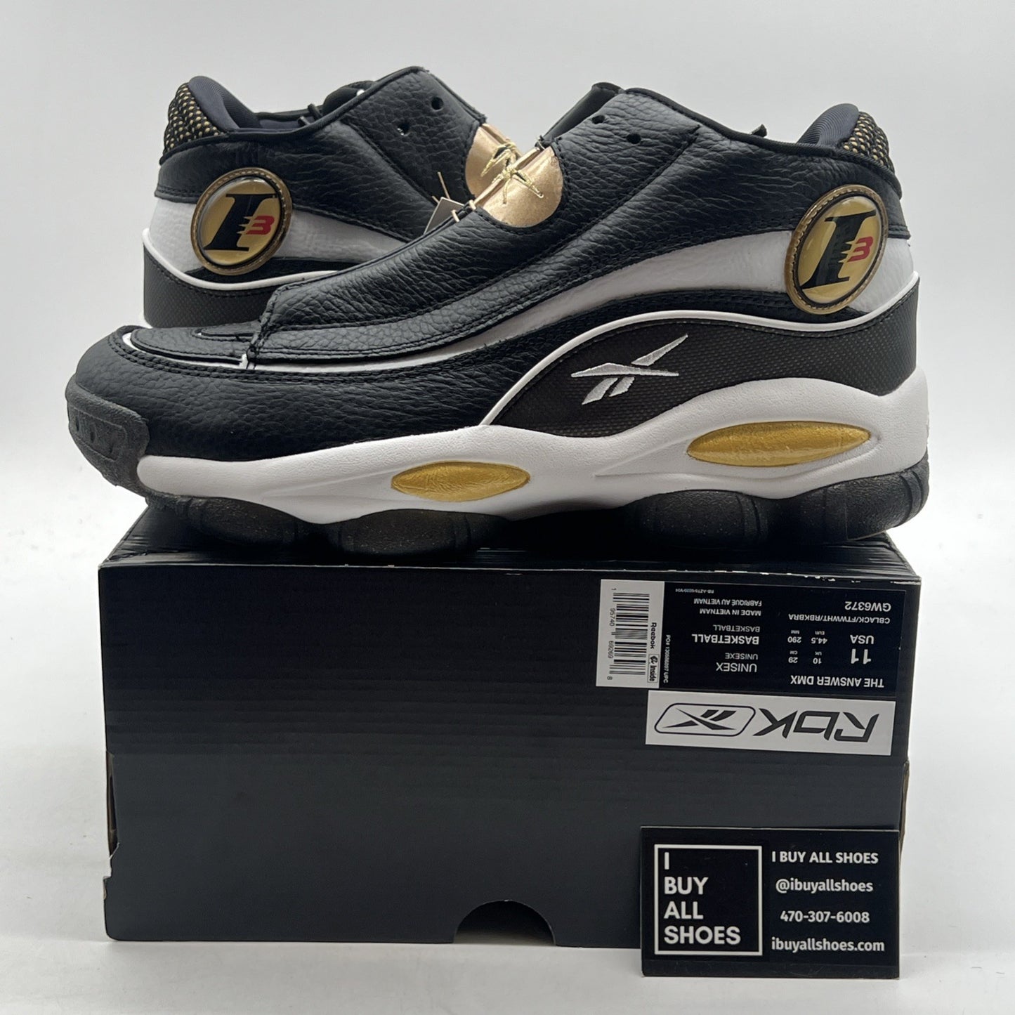 Size 11 - Reebok The Answer DMX Basketball Retro Shoes (GW6372)