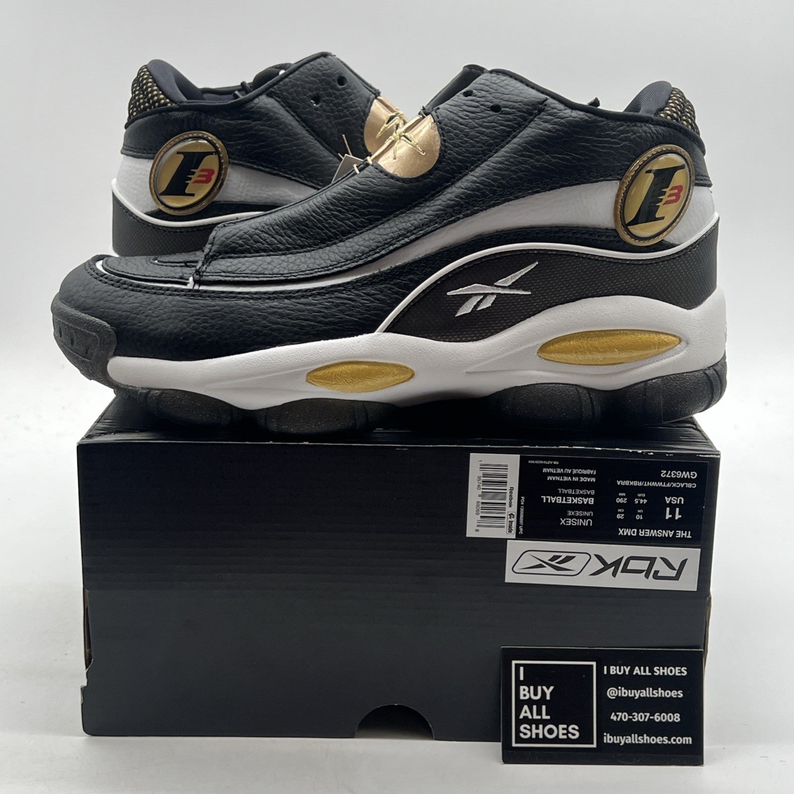 Size 11 - Reebok The Answer DMX Basketball Retro Shoes (GW6372)