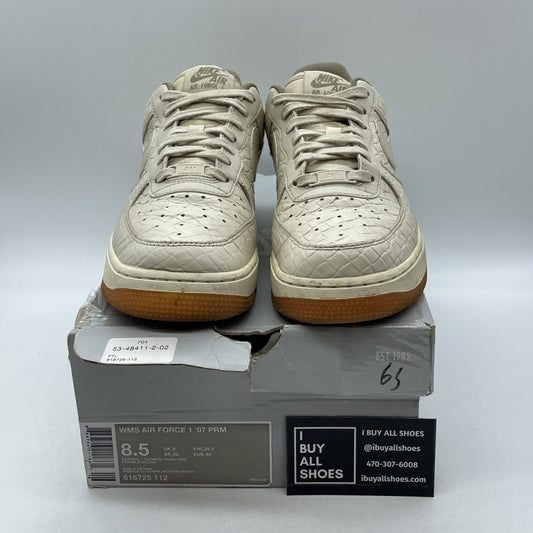 Size 8.5W - Nike Air Force 1 Premium Low 112 Brown Leather (616725-112)