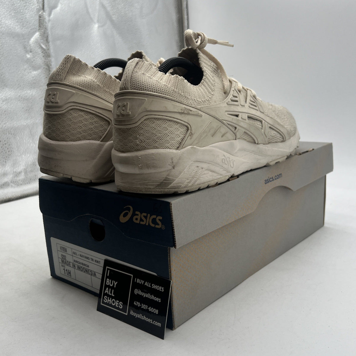 Size 11 - Asics Gel Kayano Trainer Knit Birch (H705N0202)