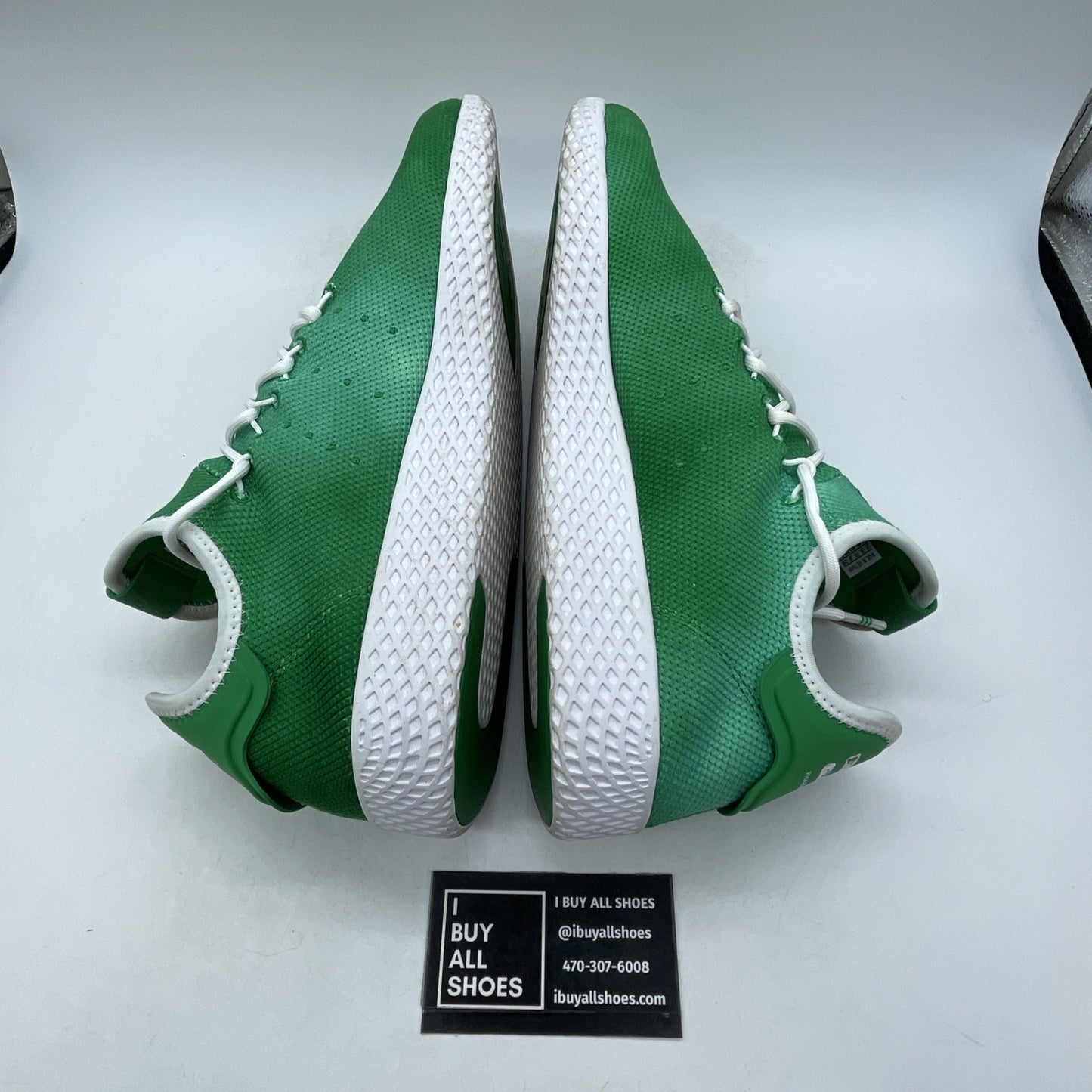 Size 14 - adidas Pharrell x Tennis Hu Holi Bright Green (DA9619)