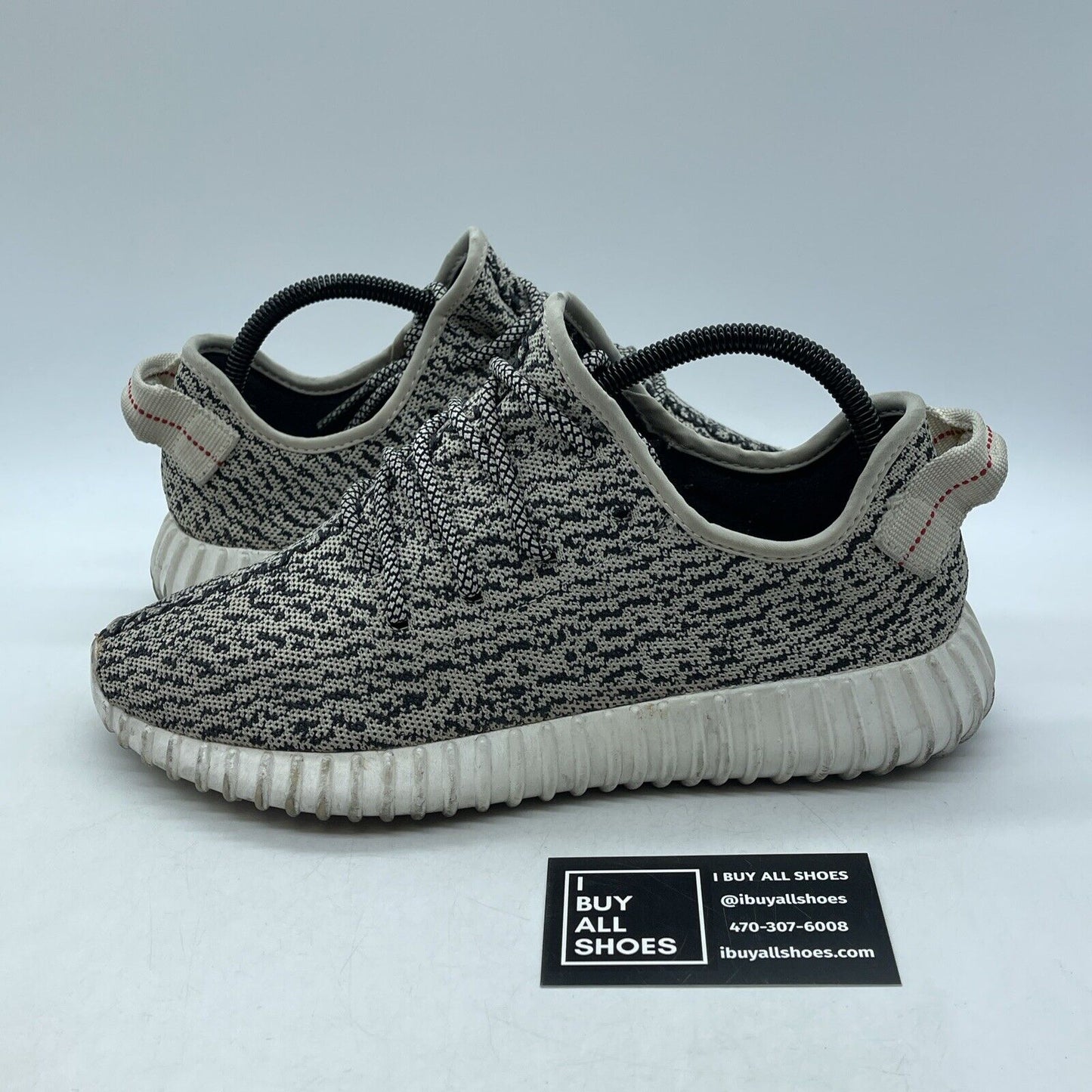 Size 8 - adidas Yeezy Boost 350 Low Turtle Dove Black White Red Suede (AQ4832)