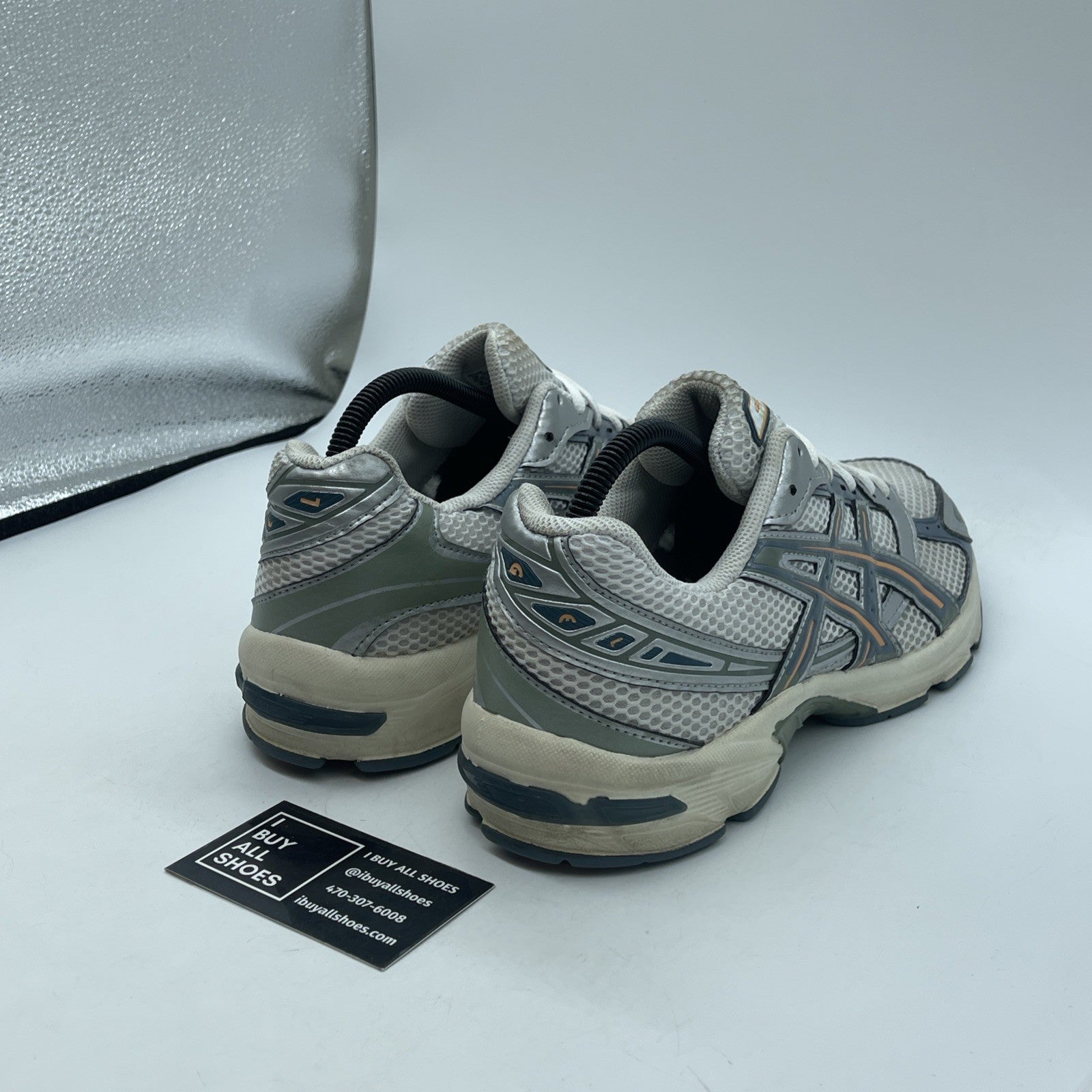 Size 9.5 - ASICS Gel 1130 White Ironclad (1201A256-110)