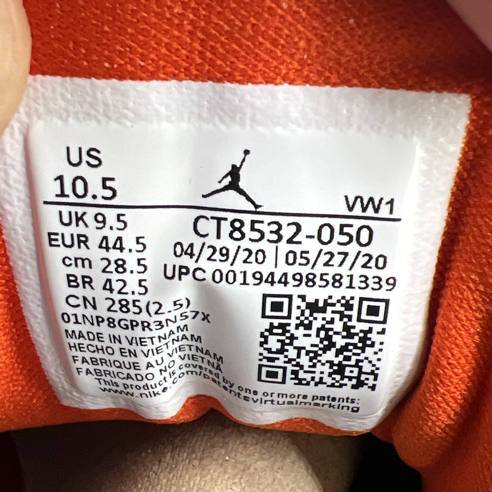 Size 10.5 - Air Jordan 3 Retro Court Purple (CT8532-050)