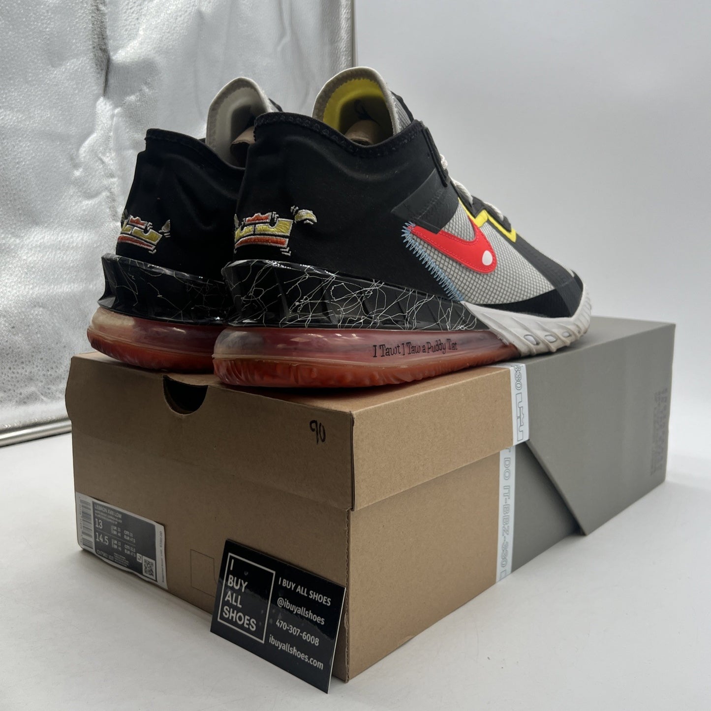 Size 13 - Nike Space Jam x LeBron 18 Low Sylvester x Tweety (CV7562-103)