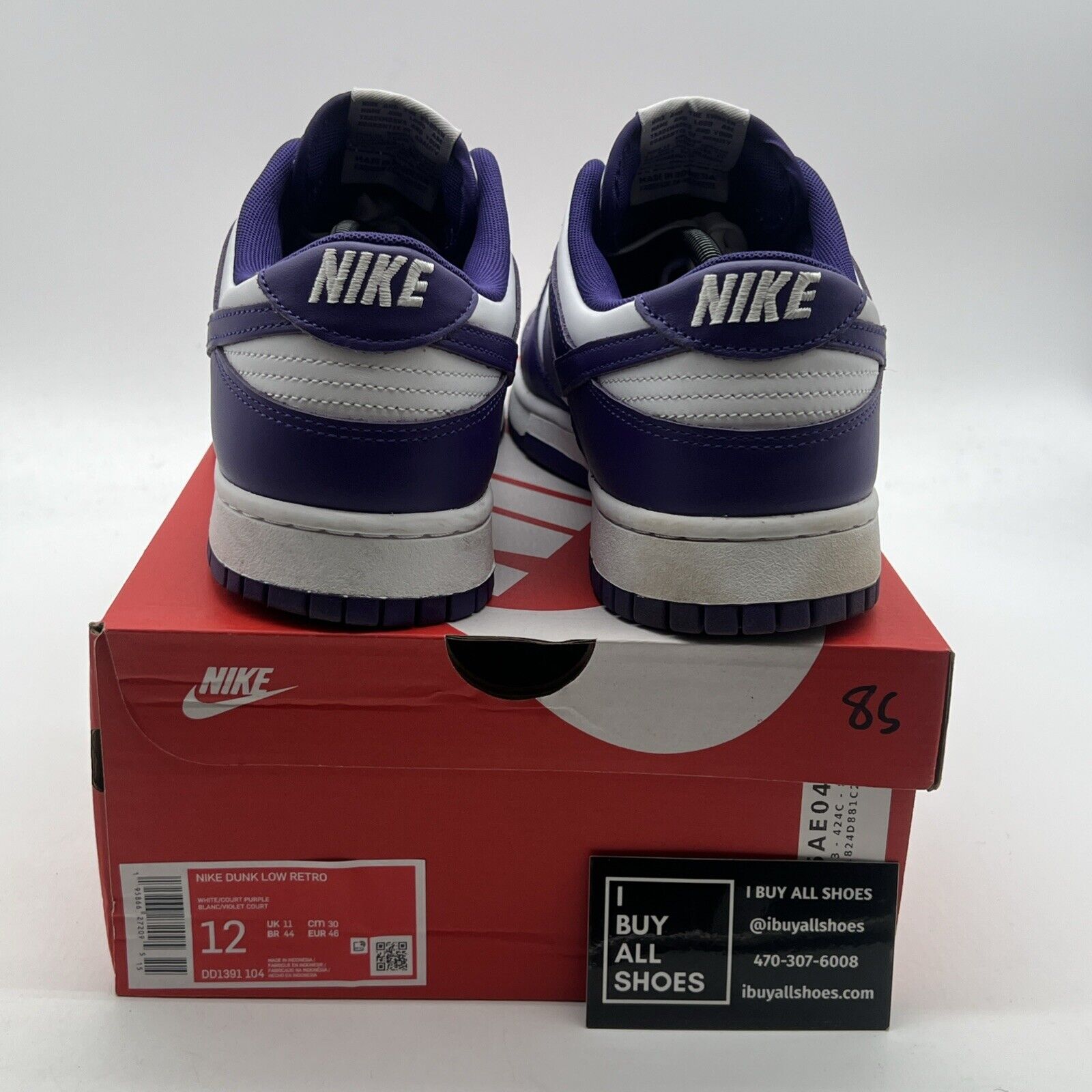 Size 12 - Nike Dunk Low Retro Court Purple 2022 (DD1391-104)