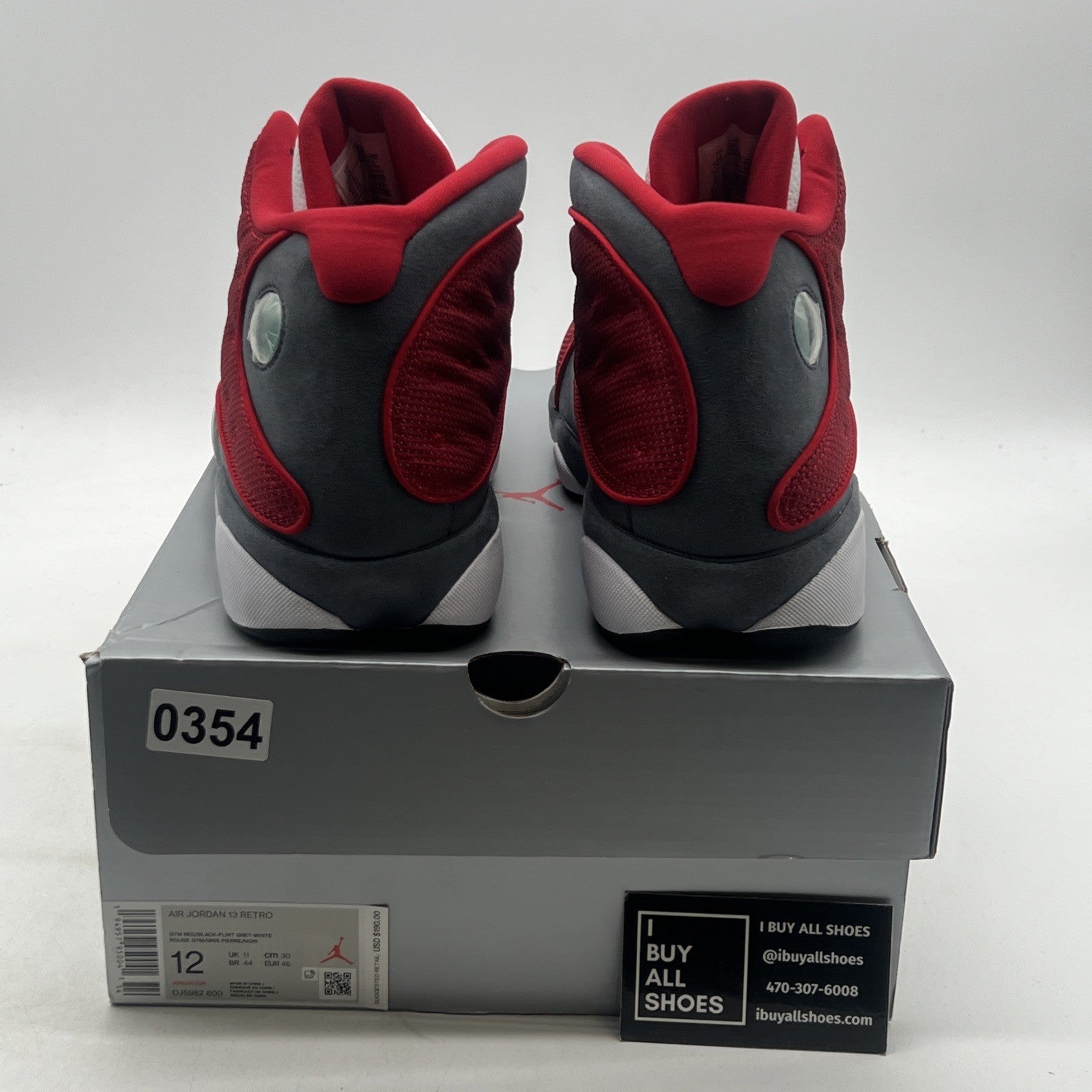 Size 12 - Air Jordan 13 Red/White - (DJ5982-600)