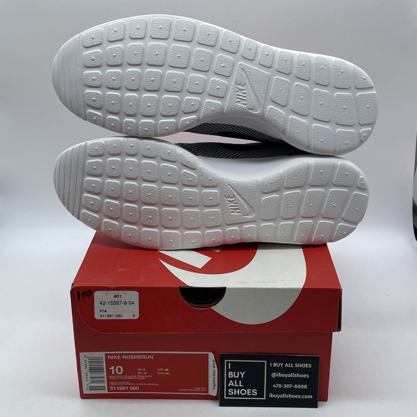 Size 10 - Nike Roshe One Gray Black Suede Leather (511881-080)