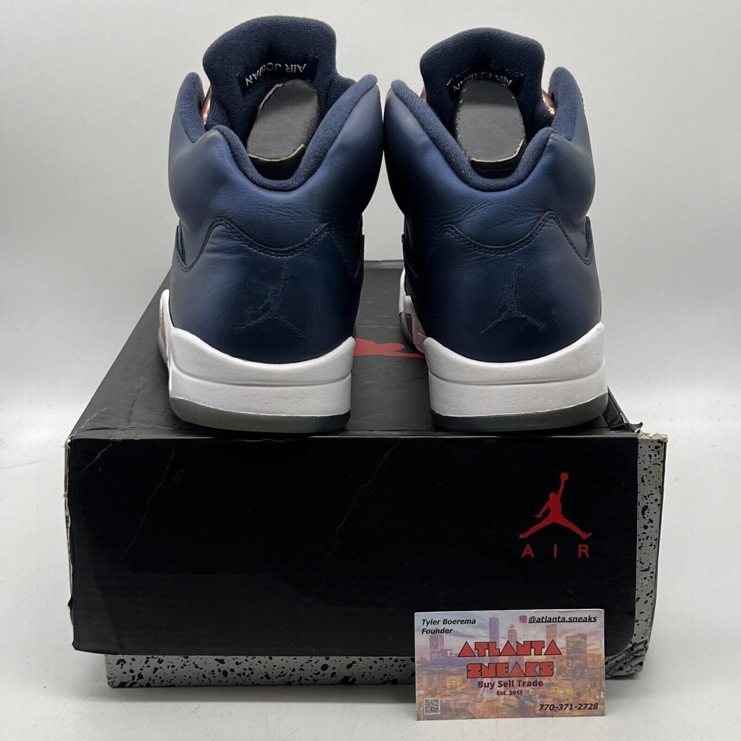 Size 11.5 - Air Jordan 5 Retro Bronze Navy White (136027-416)