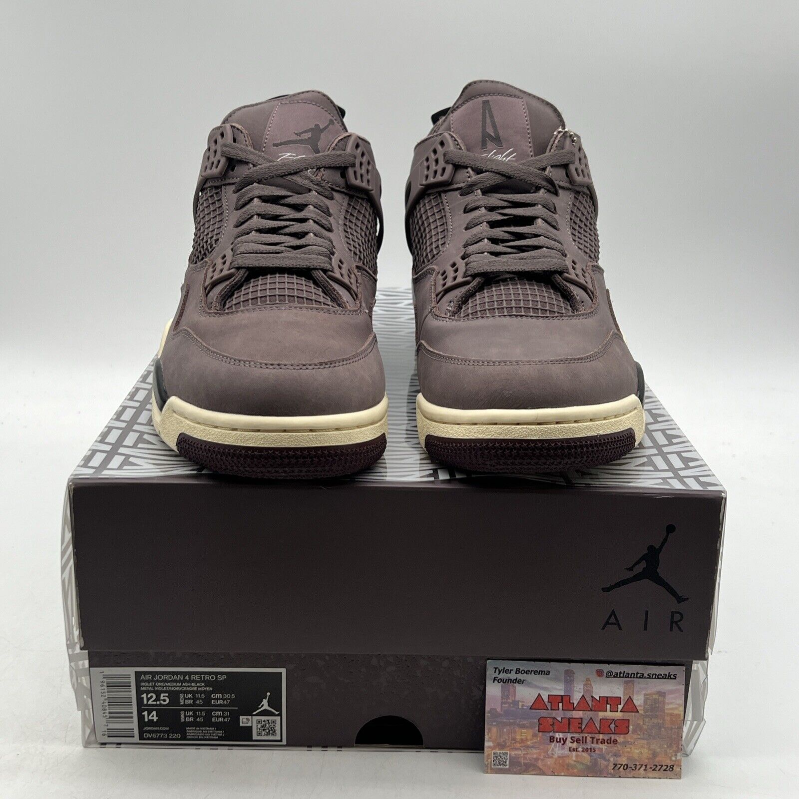 Size 12.5 - Jordan 4 Retro x A Ma Maniere Mid Violet Ore (DV6773-220)